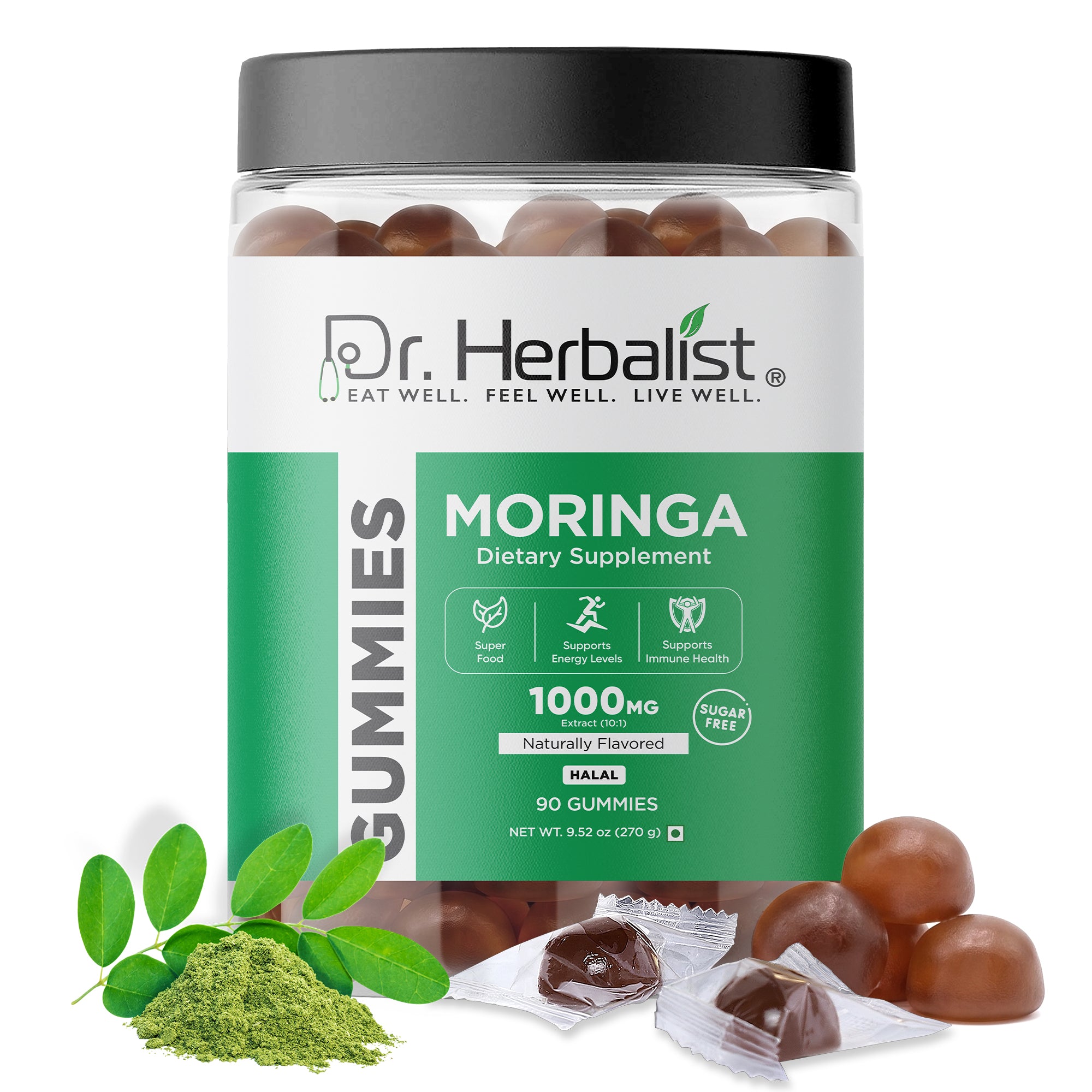 Dr Herbalist Moringa Gummies (90 Gummies) – Delicious Herbal Gummies for Daily Wellness & Nutritional Support