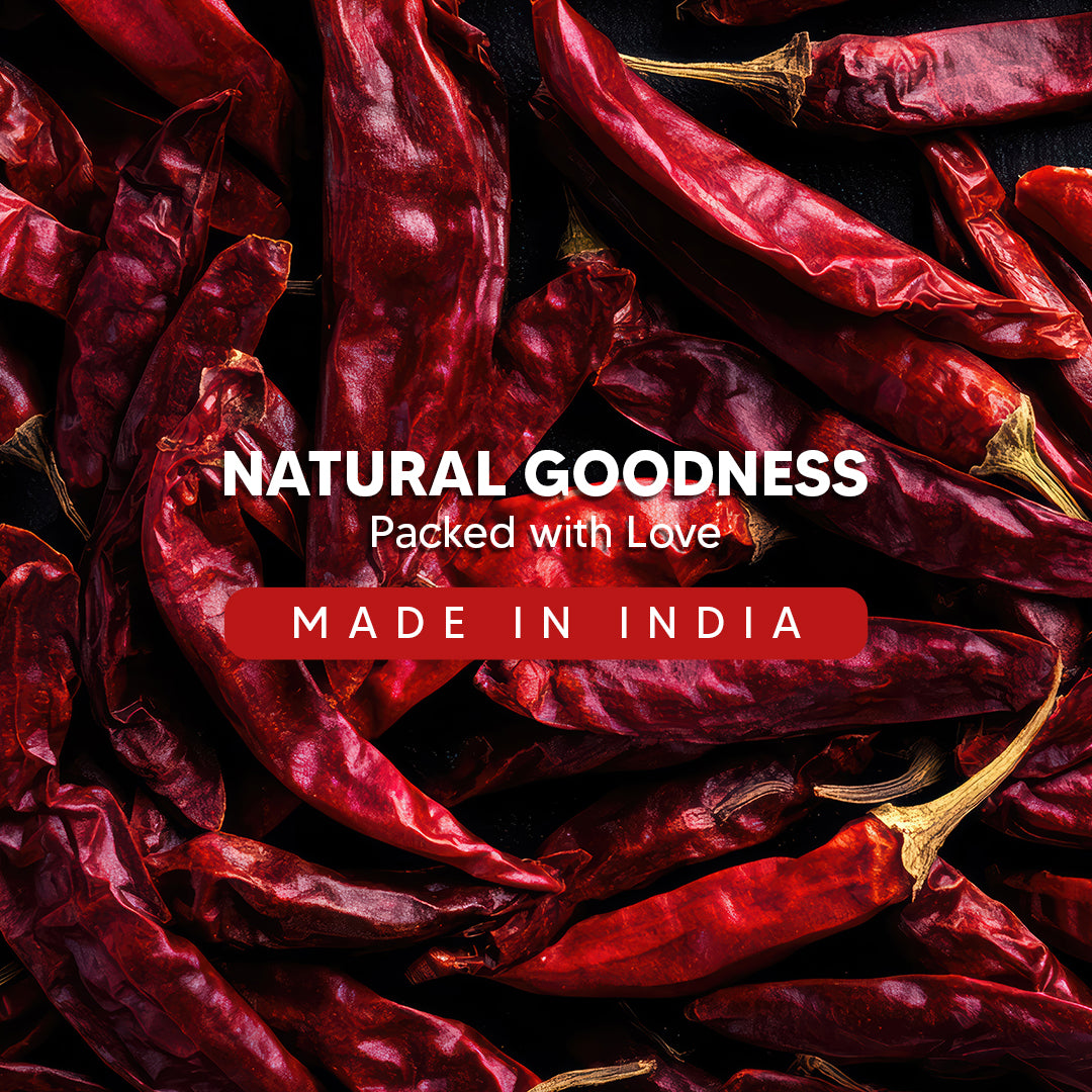 Pardesi Kashmiri Whole Chili (Kashmiri Mirch) 50g — Mild Heat, Deep Red Color for Tandoori, Curry & Rogan Josh | Halal, Non-GMO | Dual-Cap Jar