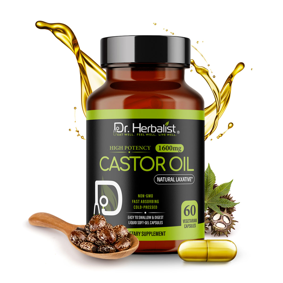 Dr. Herbalist Castor Oil 1600mg