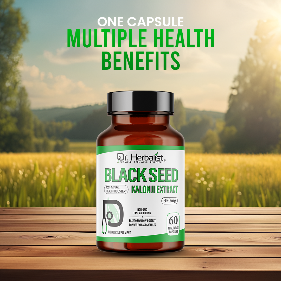 DR. HERBALIST Kalonji Blackseed Extract 350mg 60 Capsules