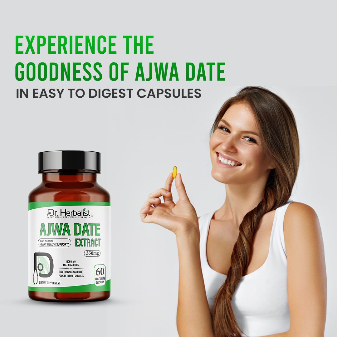 DR. HERBALIST Ajwa Date 350mg 60 Capsules