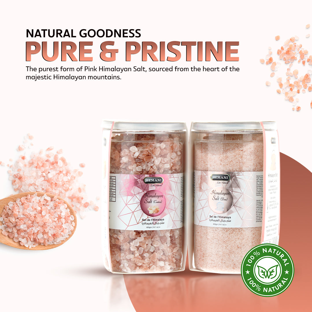 Virgin Himalayan Pink Salt 400g Coarse - Jar