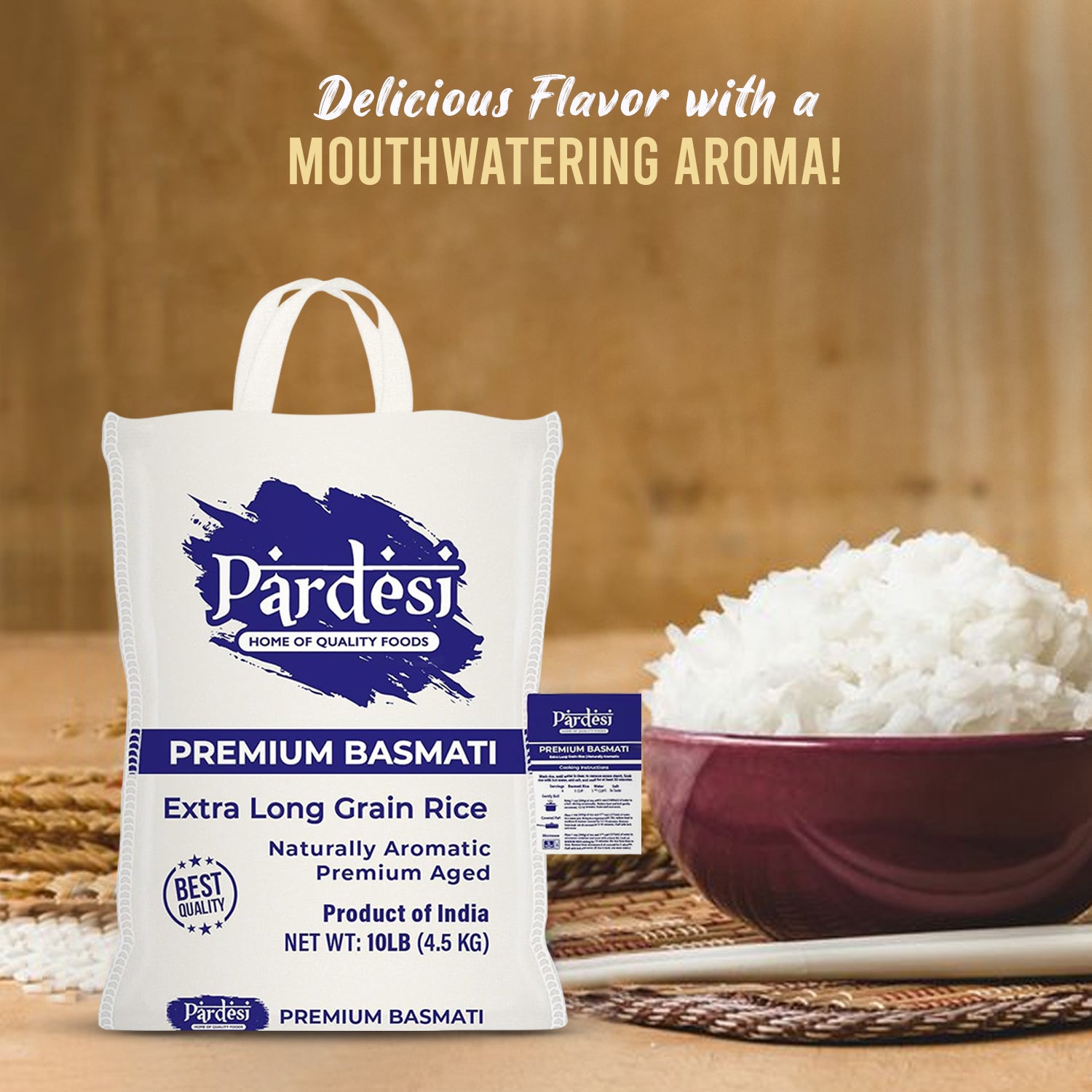 PARDESI Extra Long Basmati Rice 10LB