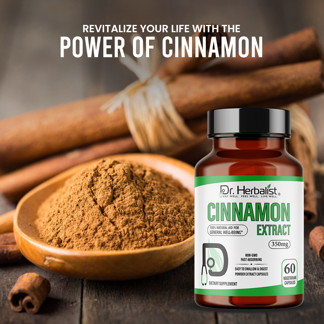 DR. HERBALIST Cinnamon Extract 350mg 60 Capsules