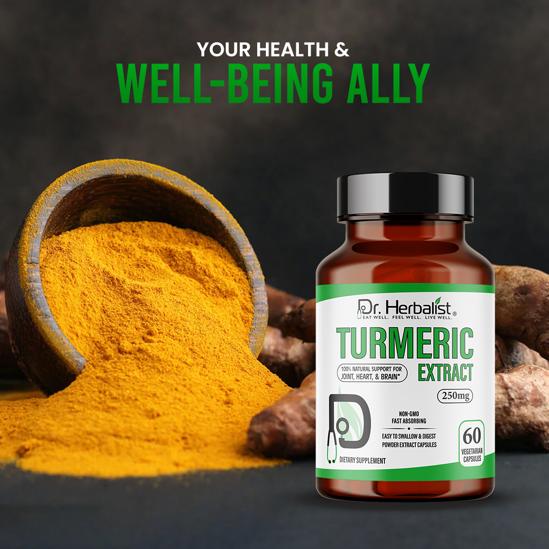 DR. HERBALIST Turmeric Extract 250mg 60 Capsules