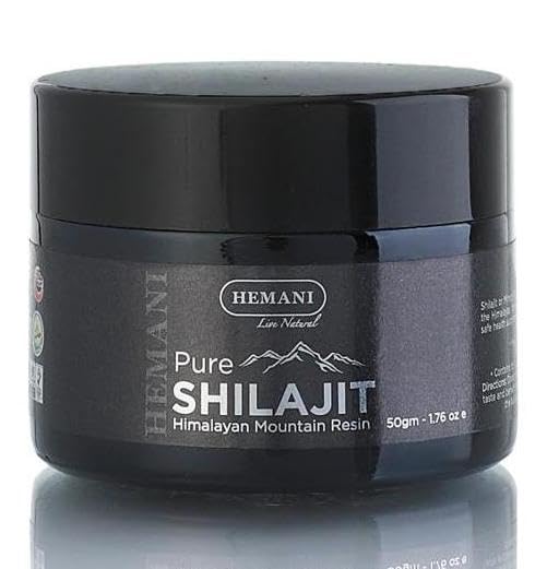 HEMANI Pure Himalayan Shilajit Resin 50g (1.76 OZ) I Natural Supplement for Stamina & Energy I Non GMO
