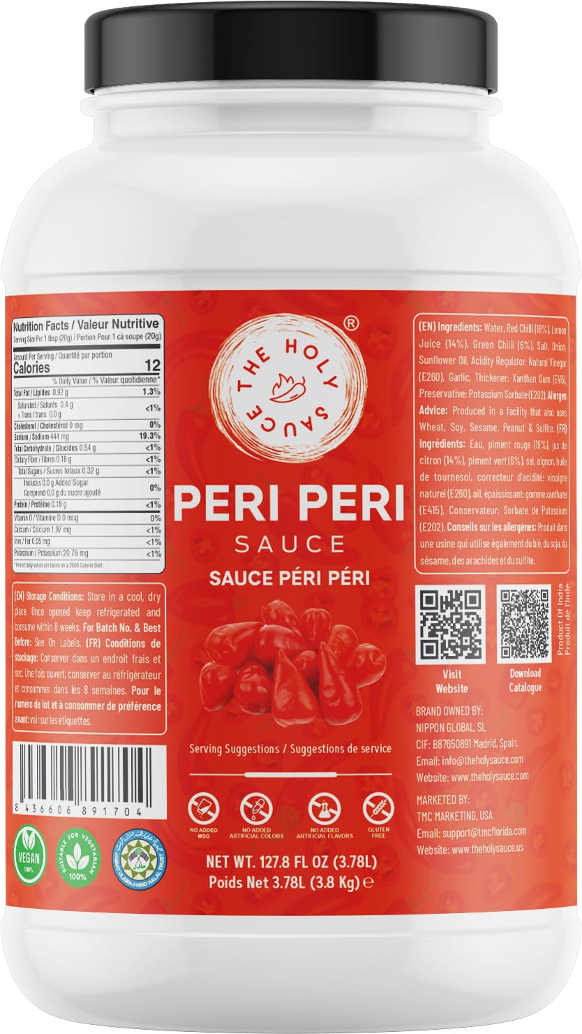Holy Sauce Peri Peri Sauce 3.78L