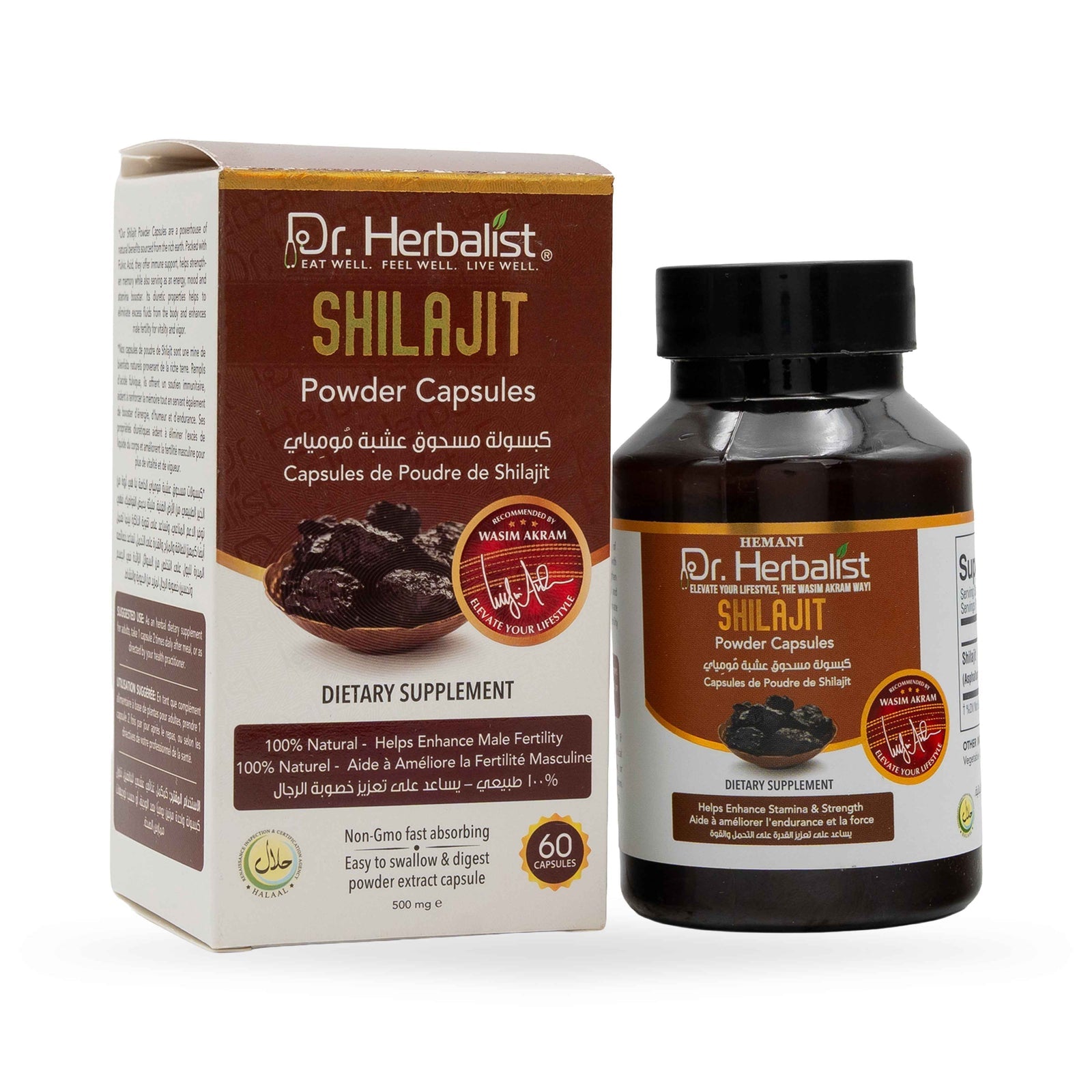 Dr. Herbalist Shilajit Powder Capsule 500mg 60ct