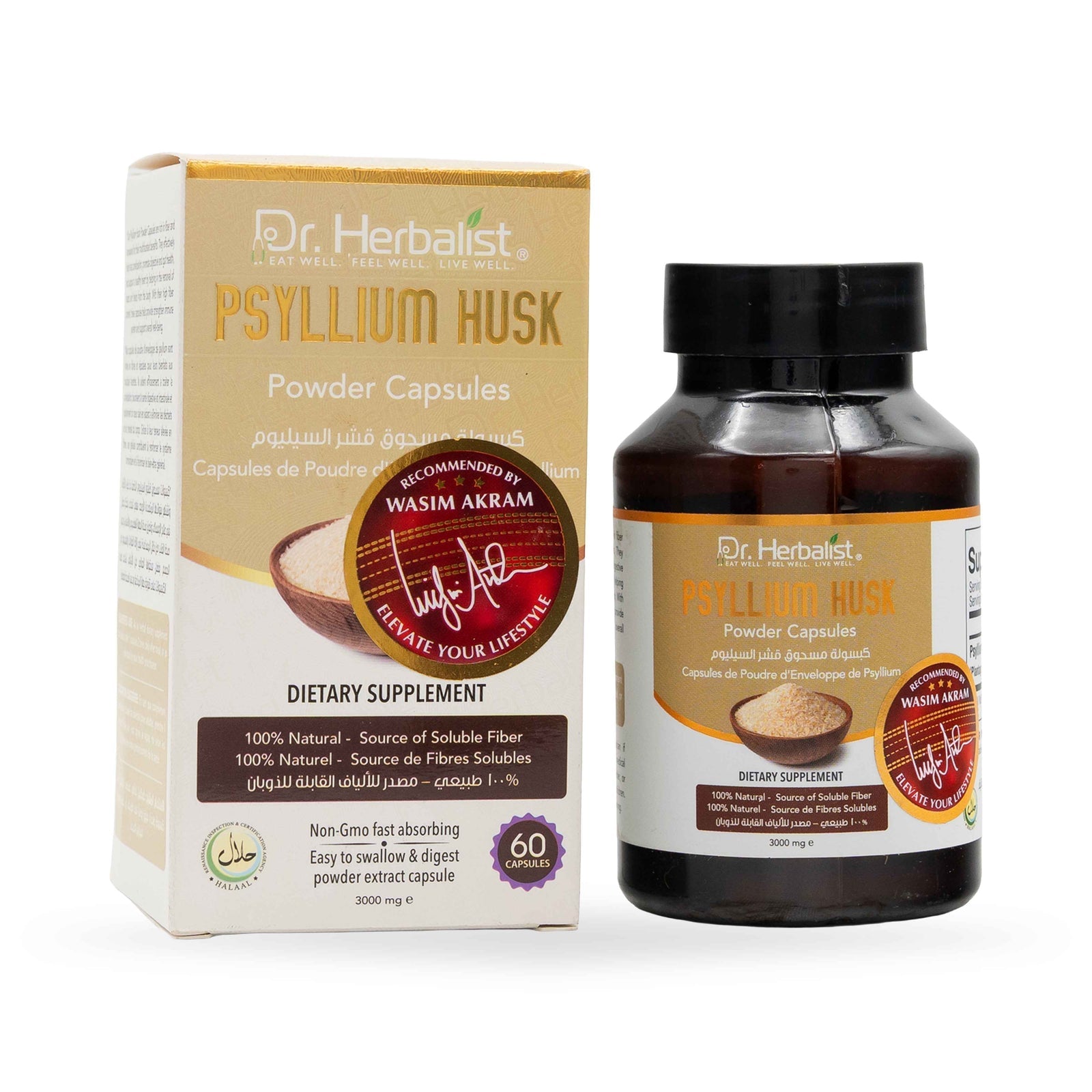 Dr. Herbalist Psyllium Husk Powder Capsule 3000mg