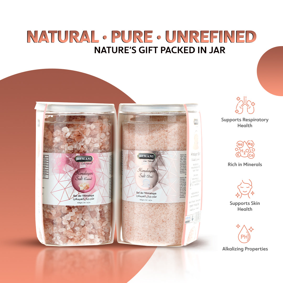 Virgin Himalayan Pink Salt 400g Coarse - Jar