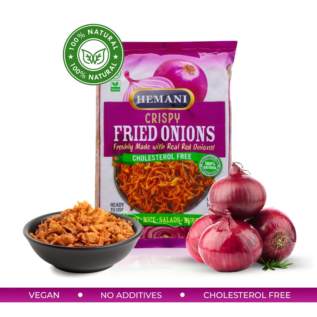 HEMANI Red Fried Onion 400g - New Packaging