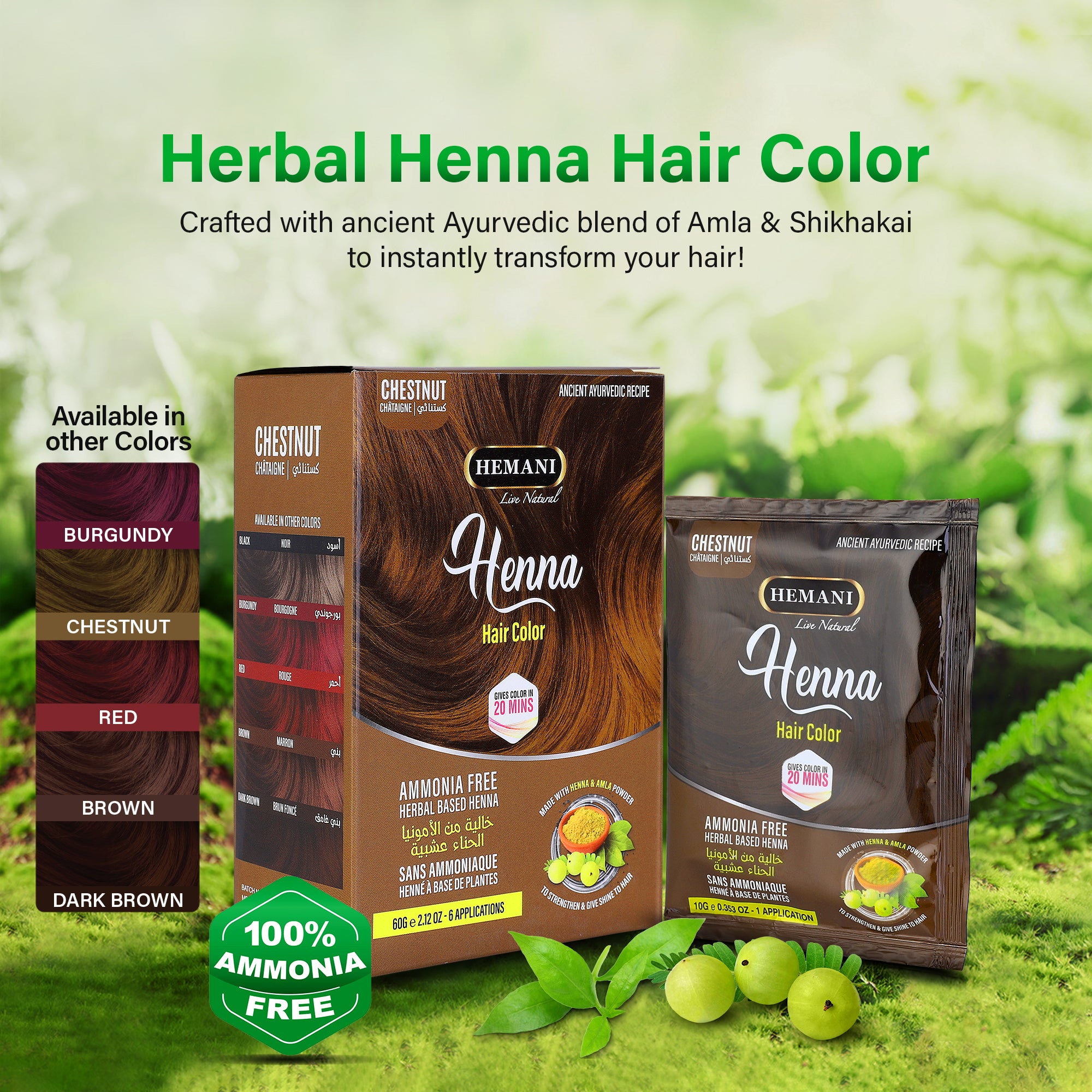 HEMANI Henna Chestnut 60g