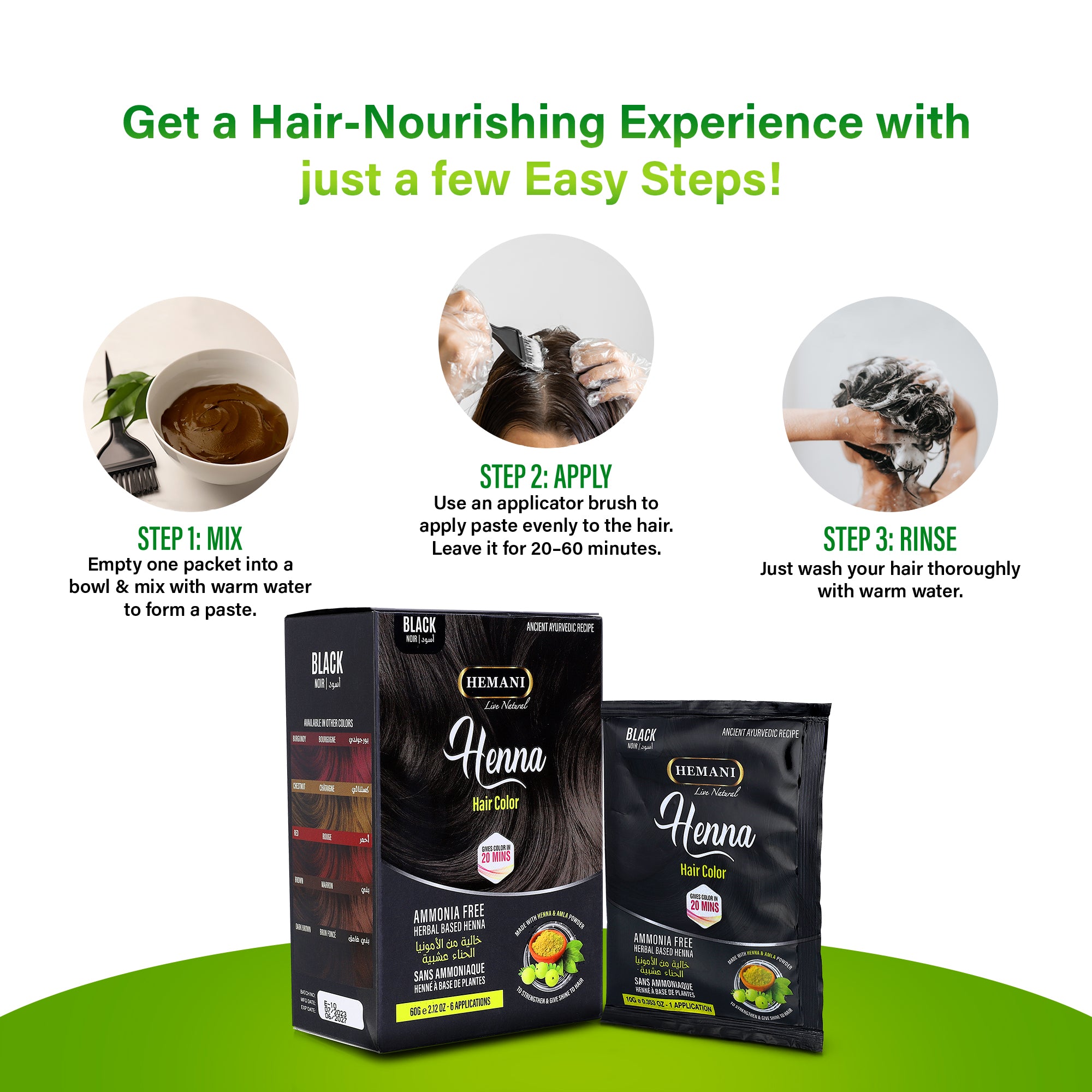 HEMANI Henna Black 60g | TheShopTank
