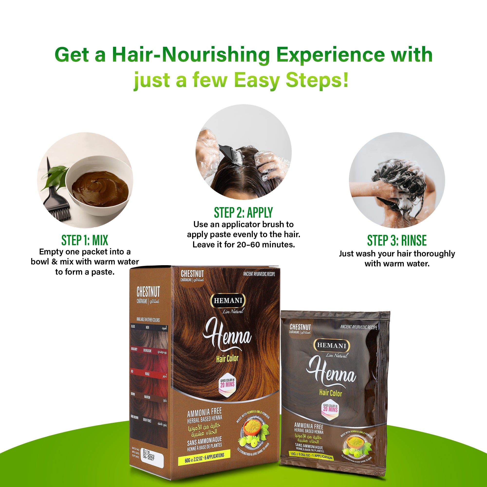 HEMANI Henna Chestnut 60g