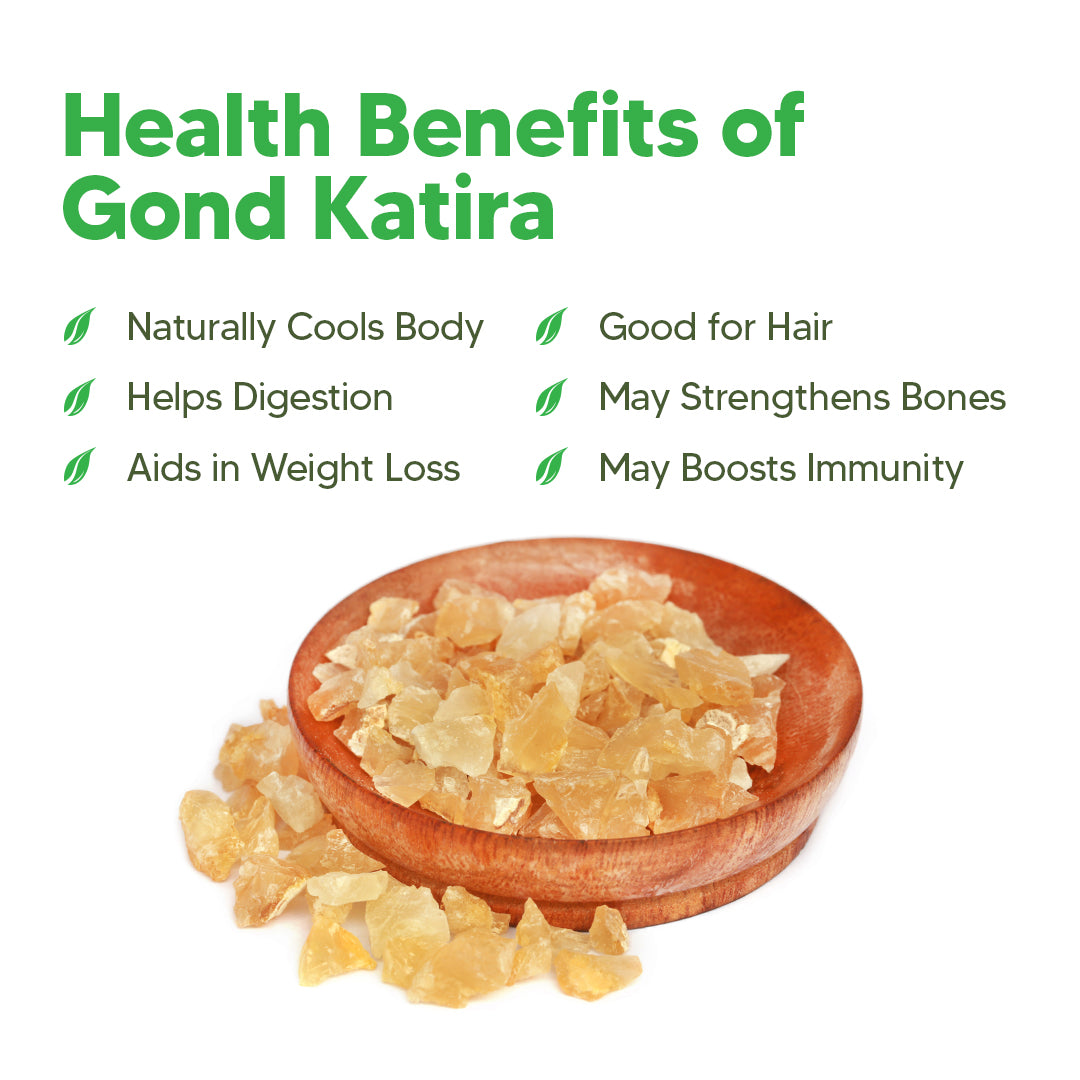 Dr. HERBALIST Gond Katira 200g - Natural Tragacanth Gum Crystals | Traditional Summer Cooling Drink Ingredient | Soak Overnight for Translucent Gel | Halal, Vegan