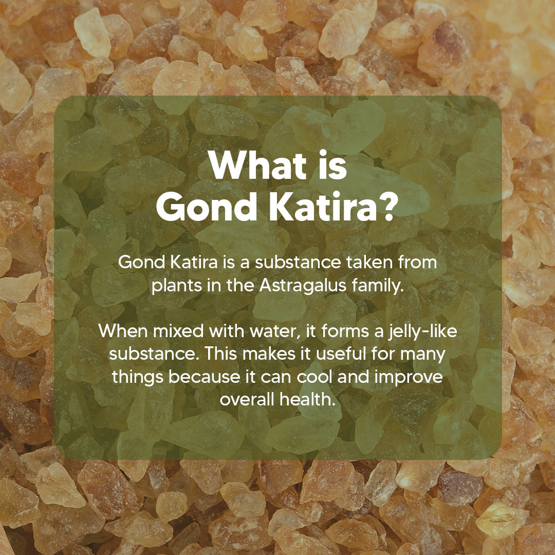 Dr. HERBALIST Gond Katira 200g - Natural Tragacanth Gum Crystals | Traditional Summer Cooling Drink Ingredient | Soak Overnight for Translucent Gel | Halal, Vegan