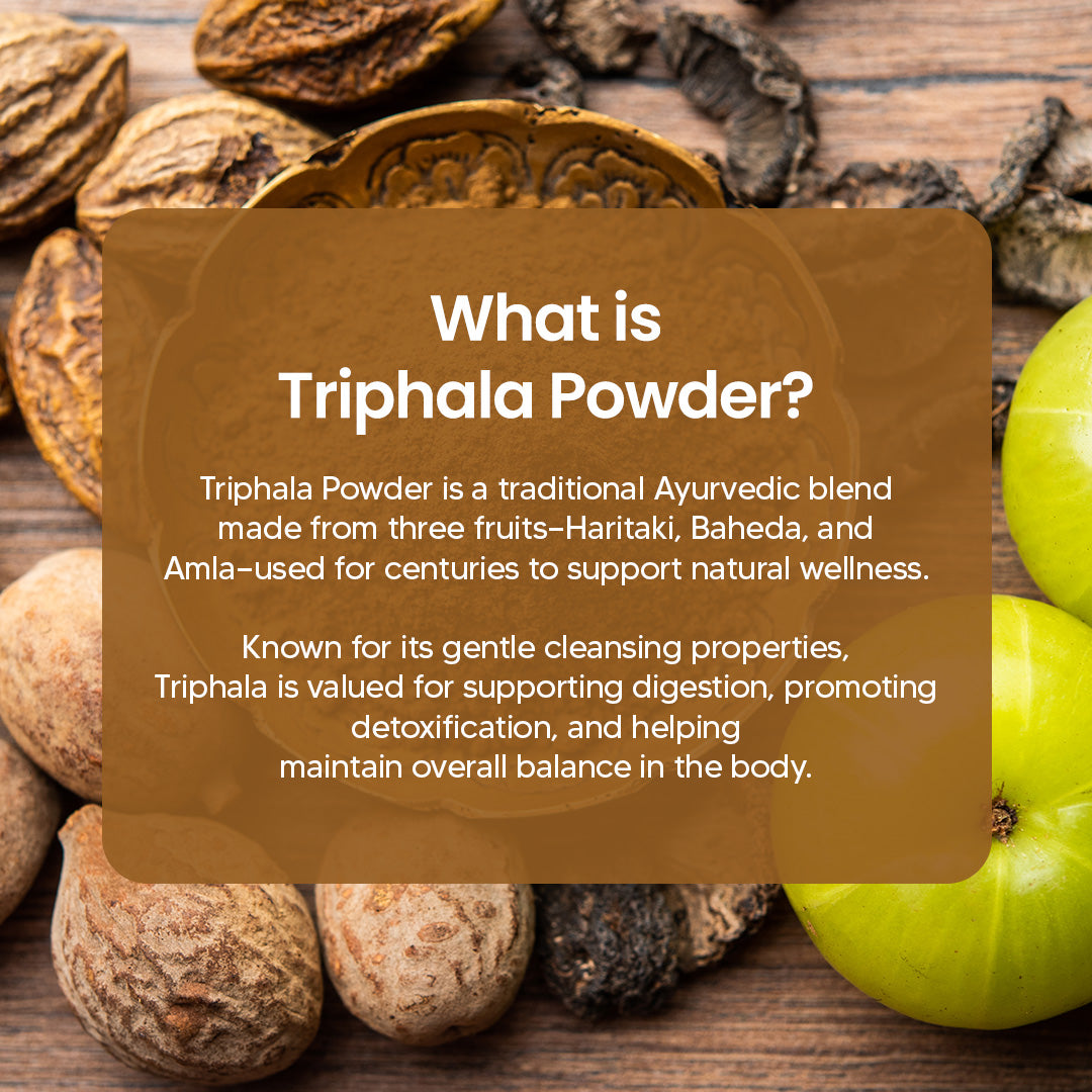 Dr. HERBALIST Triphala Powder 200g - Amla Bibhitaki Haritaki Three-Fruit Ayurvedic Formula | Supports Digestive Wellness & Gentle Detoxification* | Halal, Vegan