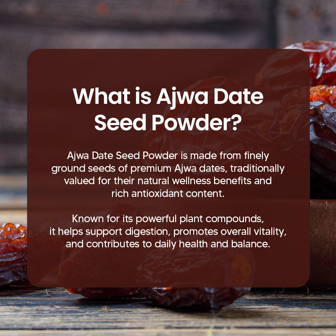 Dr. HERBALIST Ajwa Date Powder 200g - Dried Madinah Phoenix Dactylifera with Polyphenols | Supports Heart Wellness & Daily Nourishment* | Natural Sweetener Alternative | Halal, Vegan