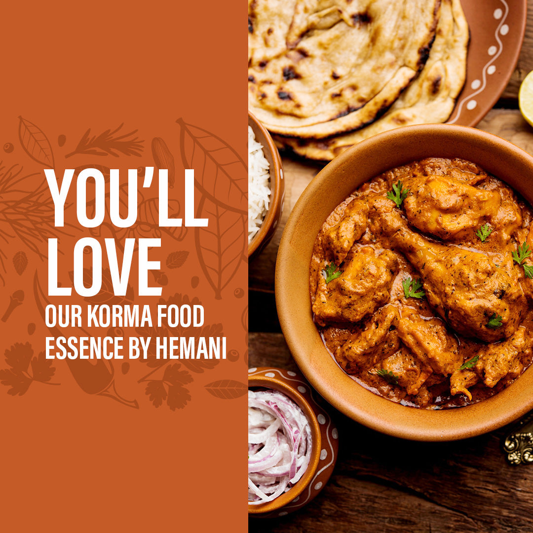 Hemani Korma Food Essence 25 ml - Halal, Natural, and Concentrated Korma Flavor for Indian Recipes, Cooking, and Baking - Perfect for Chicken Korma, Lamb Korma, and Vegetable Korma