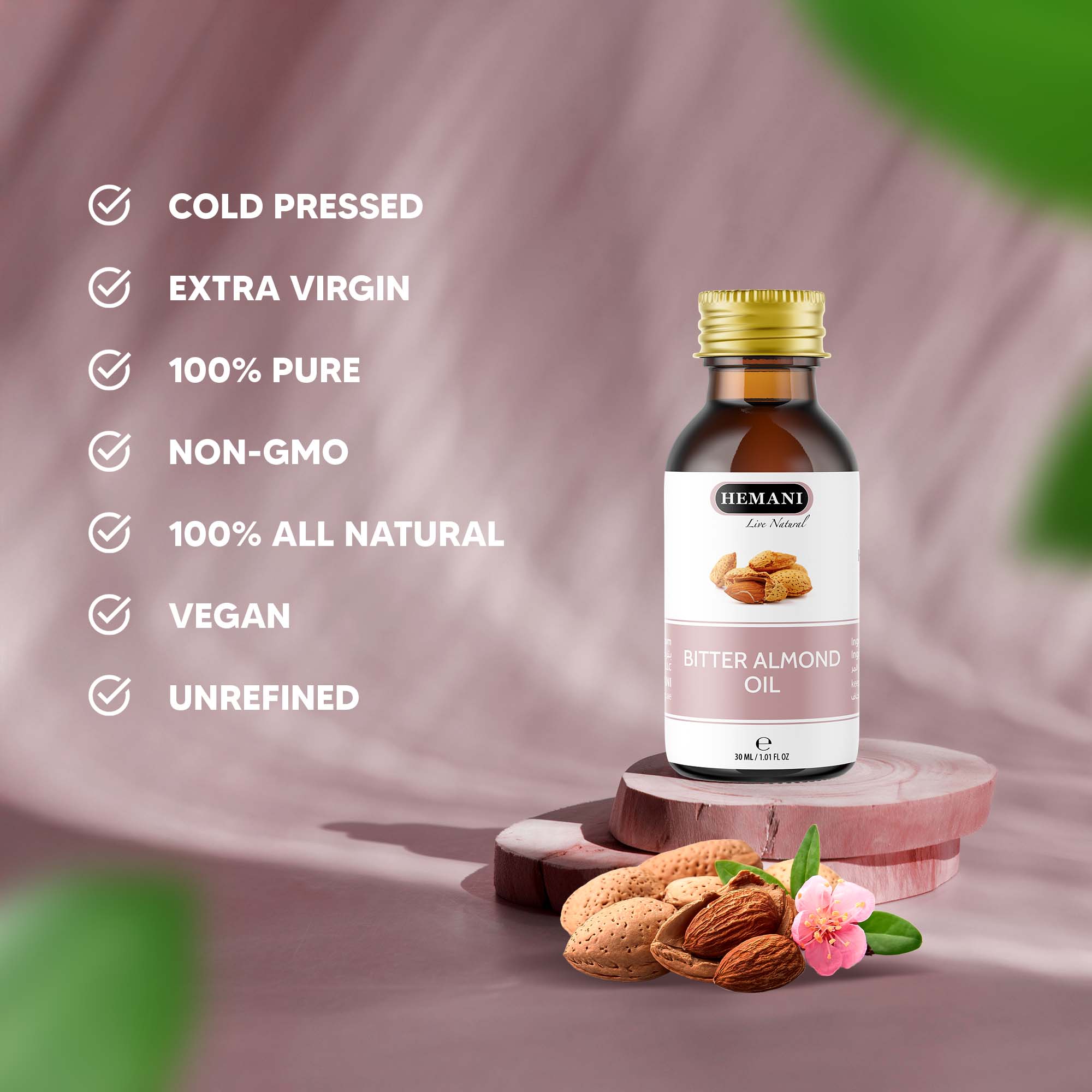 HEMANI Bitter Almond Oil 30mL