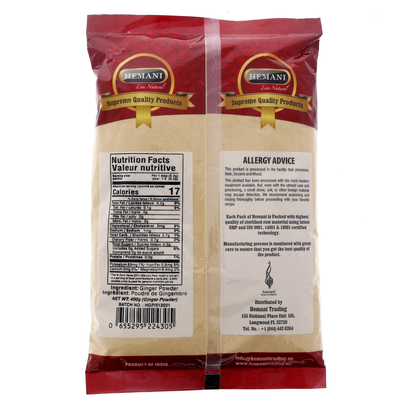 HEMANI Ginger Powder 400g