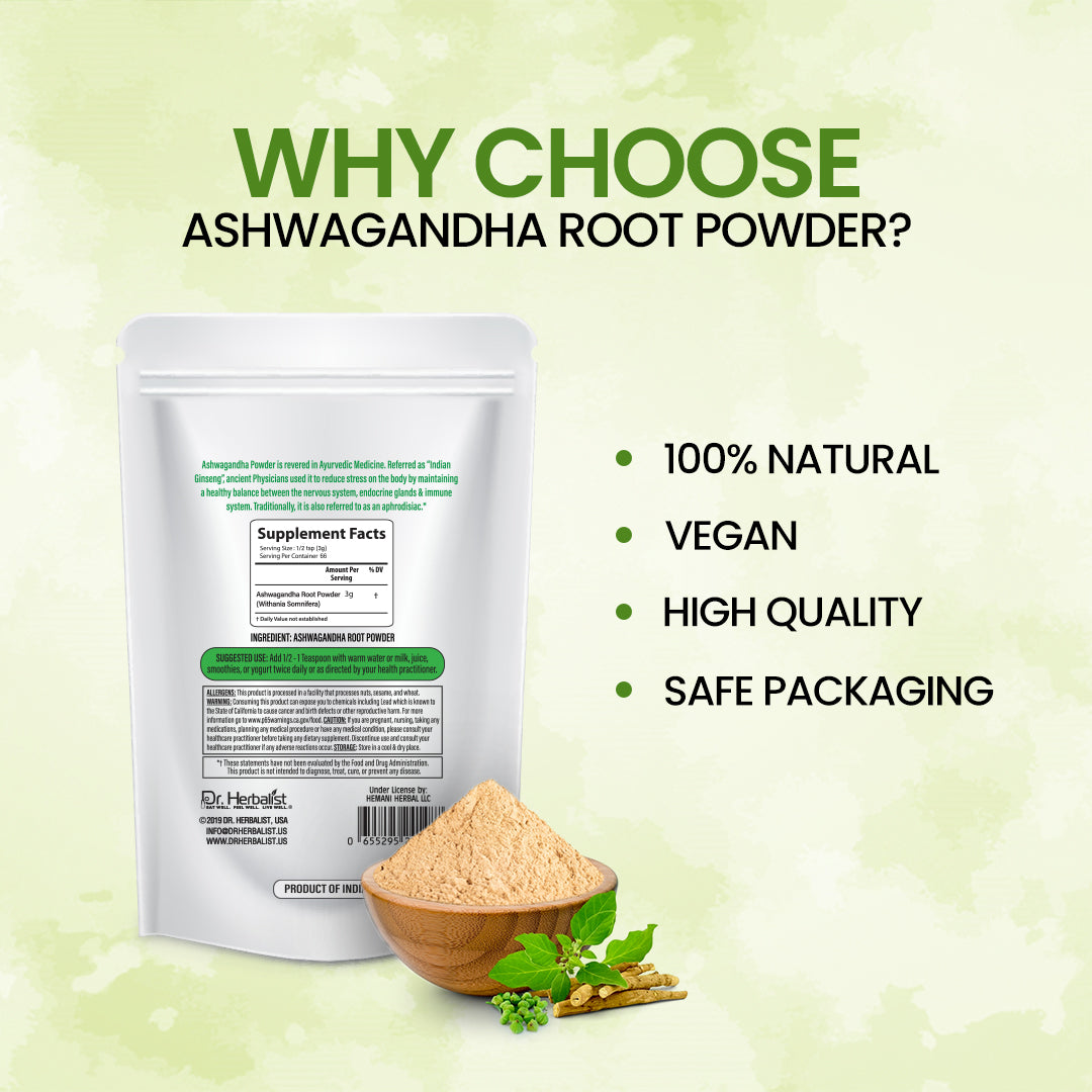 DR. HERBALIST Ashwagandha Powder 200g