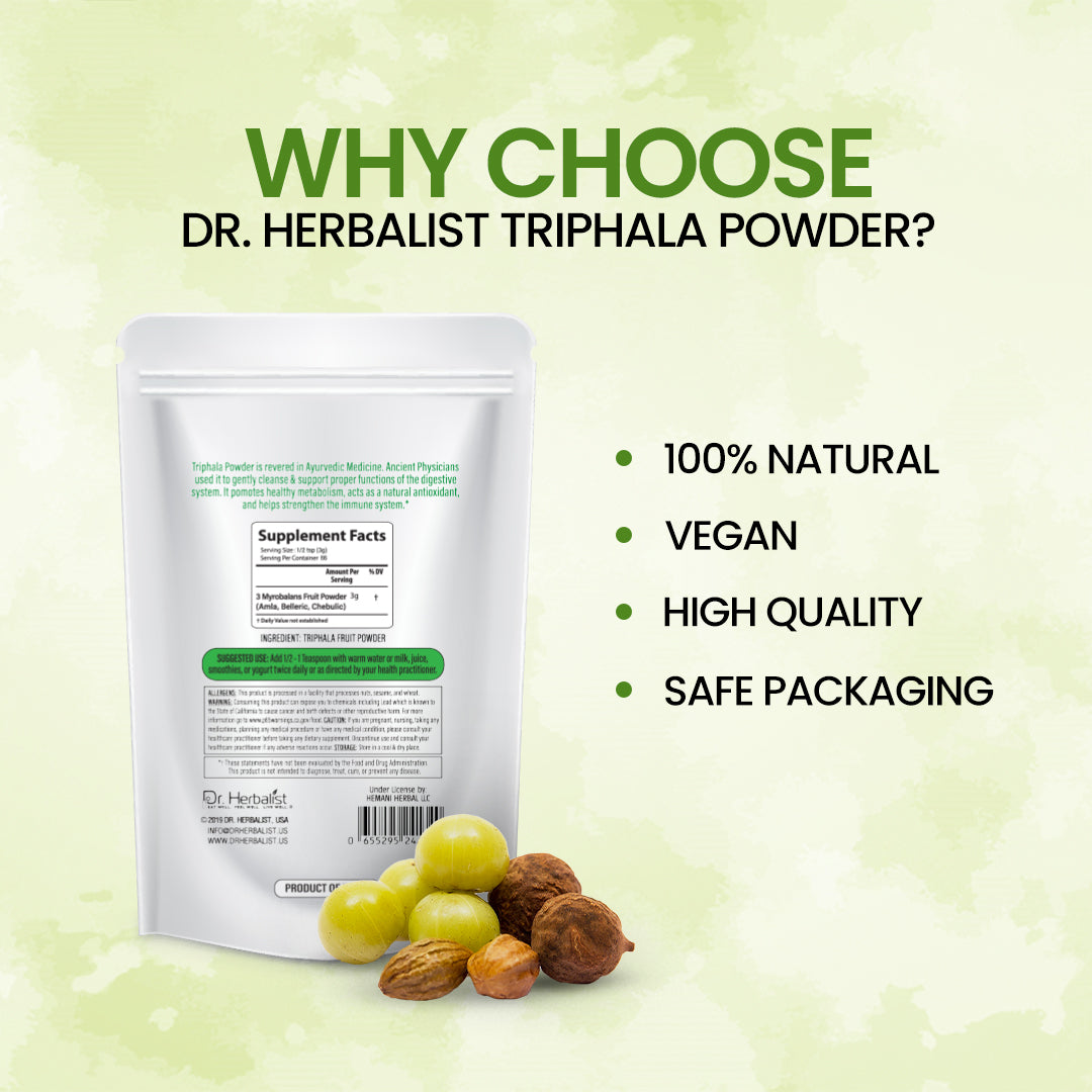 DR. HERBALIST Triphala Powder 200g