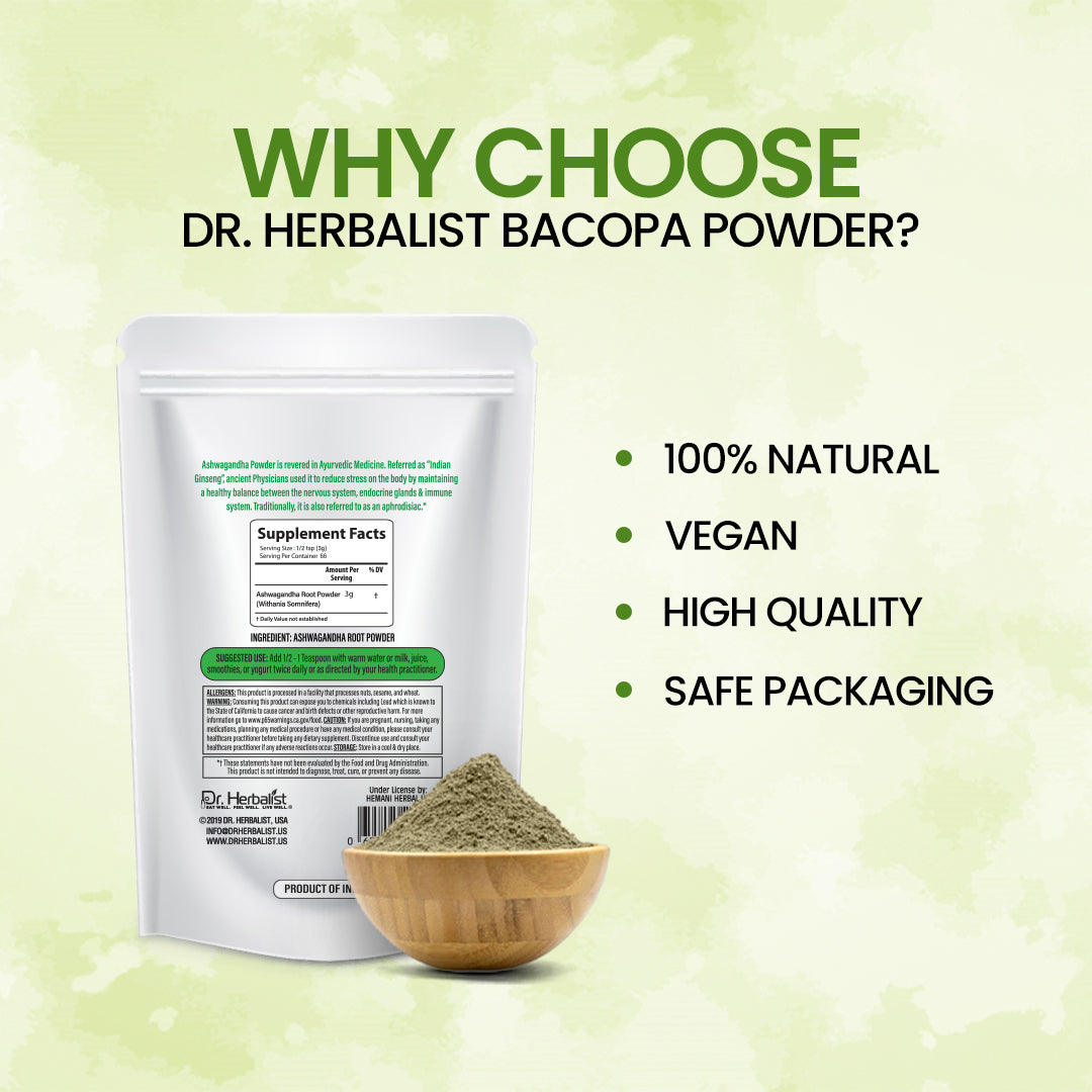 DR. HERBALIST Bacopa Powder 200g