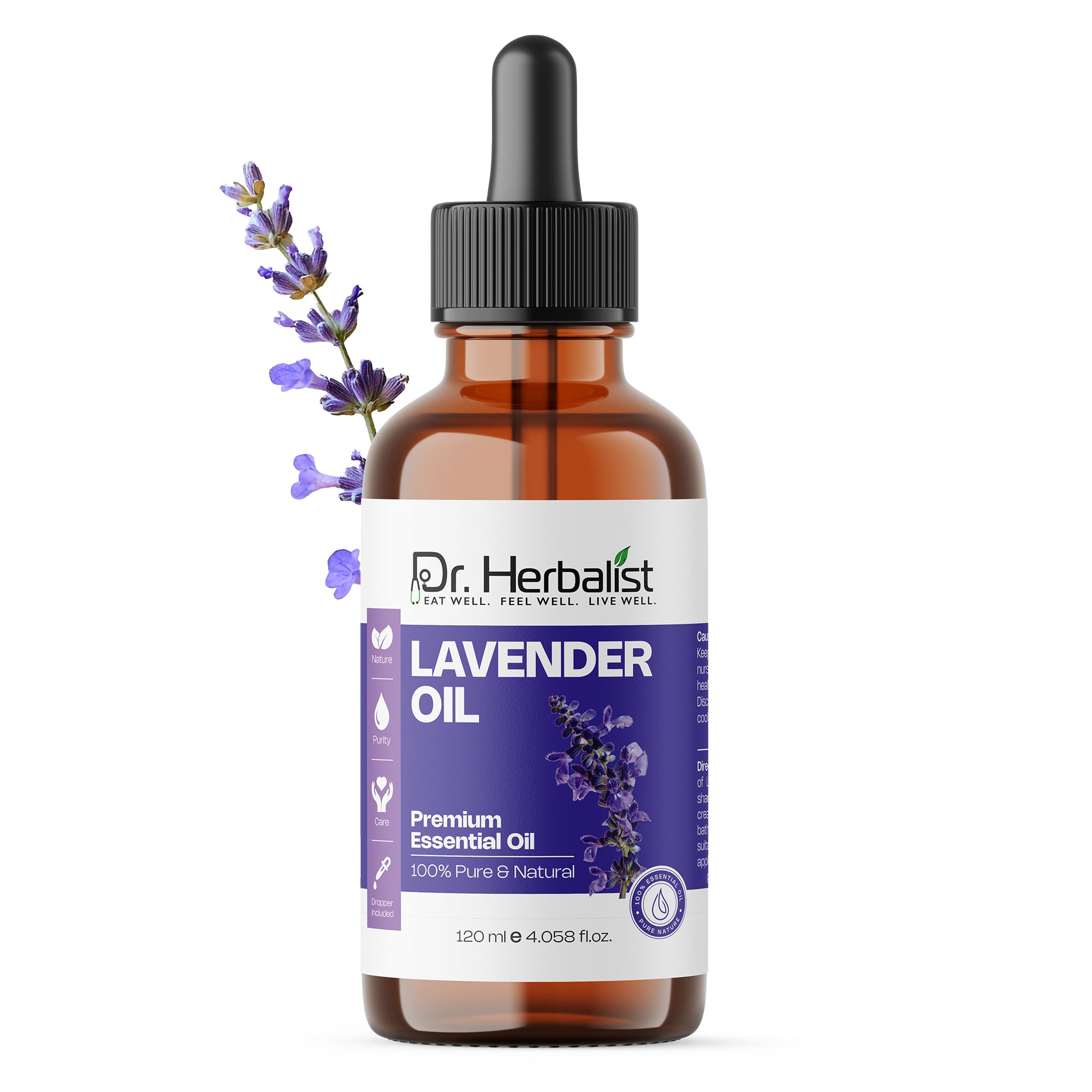 Dr Herbalist Lavender Oil 120mL – Premium Aromatherapy Oil for Massage, Relaxation & Personal Care