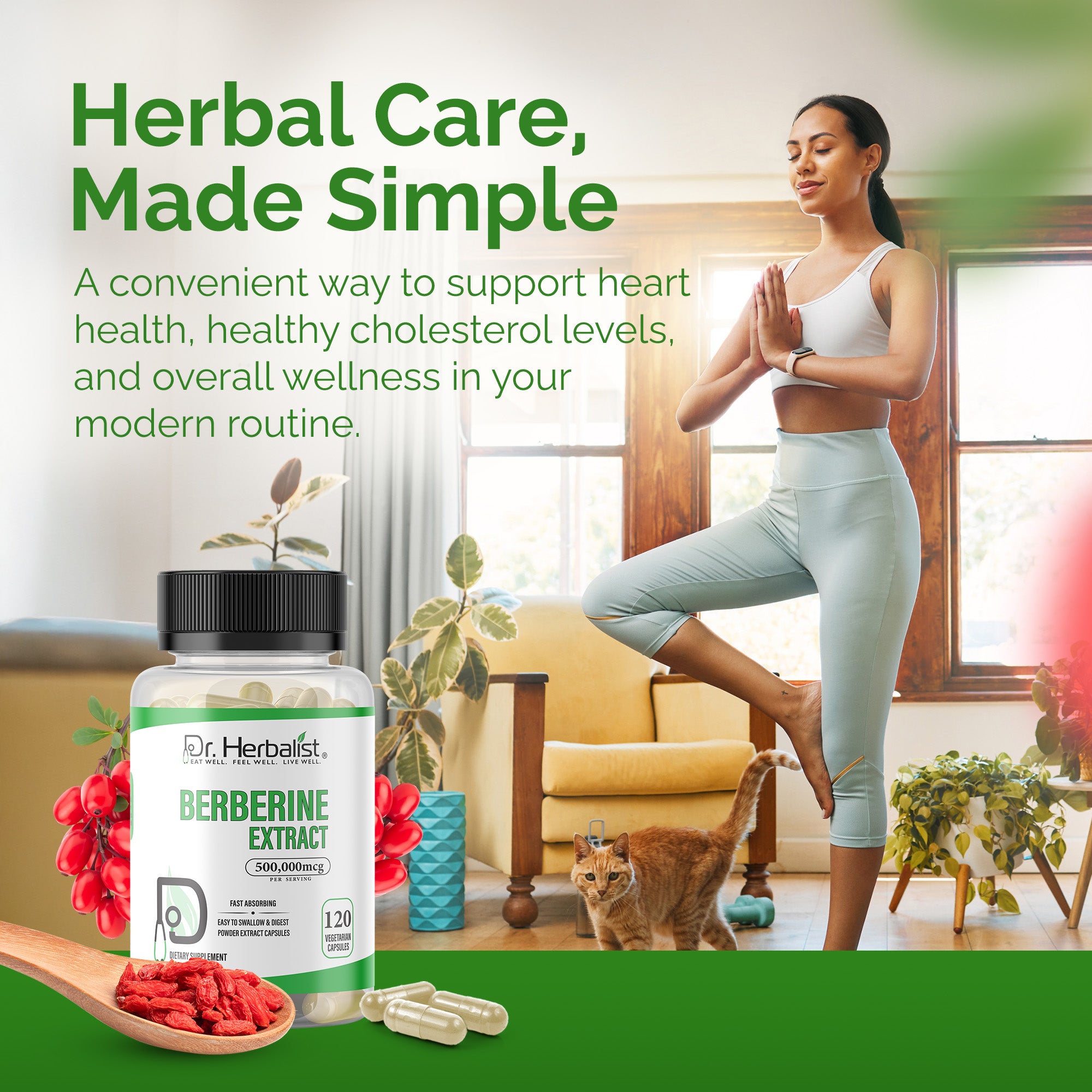 Dr Herbalist Berberine Extract (120 Capsules) – Premium Daily  Herbal Supplement