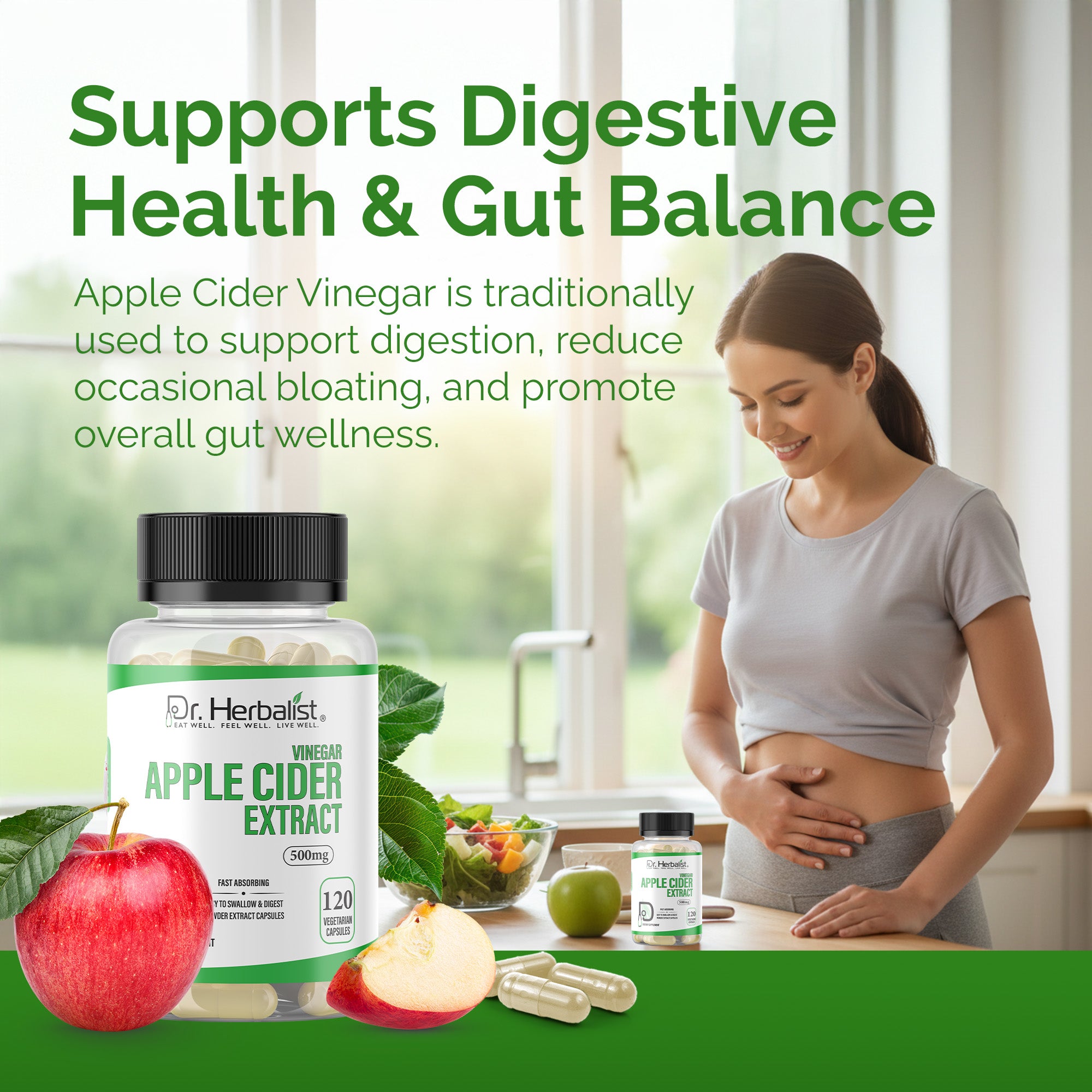 Dr. Herbalist Apple Cider Extract (120 Capsules) – Premium Daily Wellness Supplement