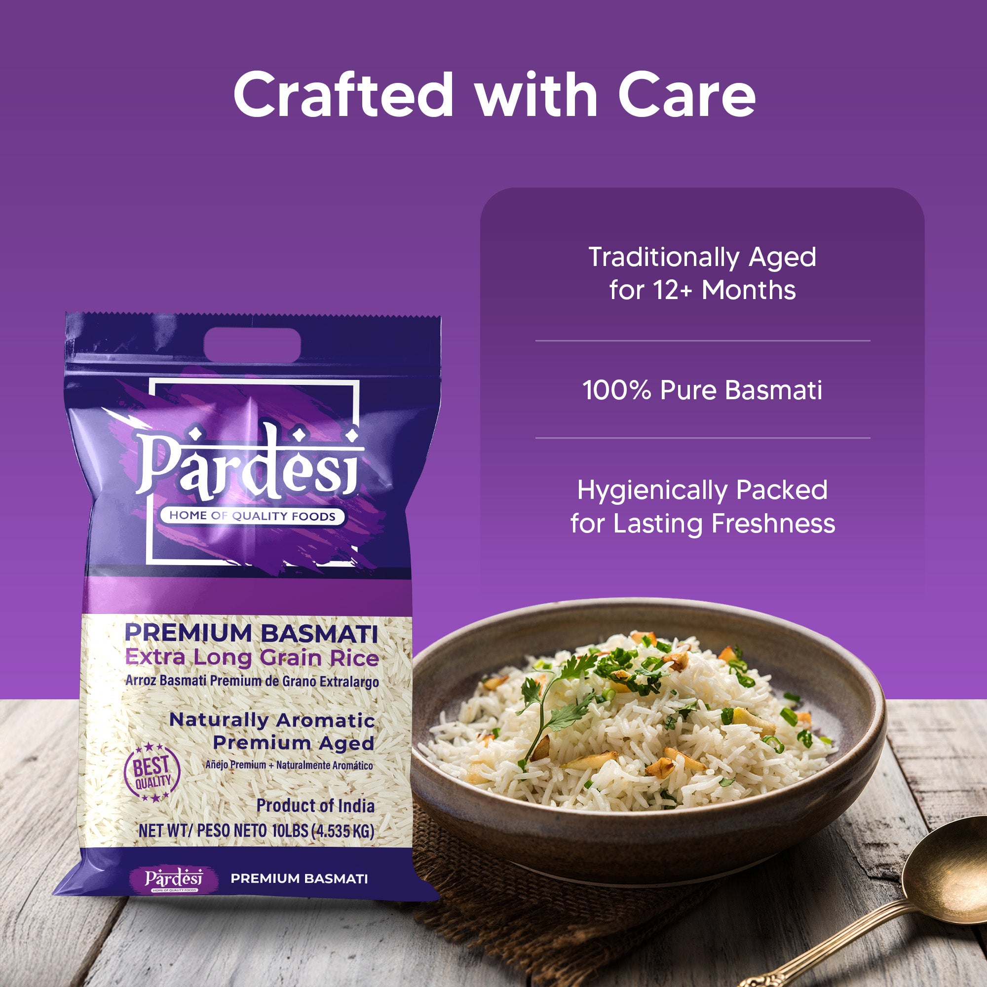 PARDESI Extra Long Basmati Rice 10LB