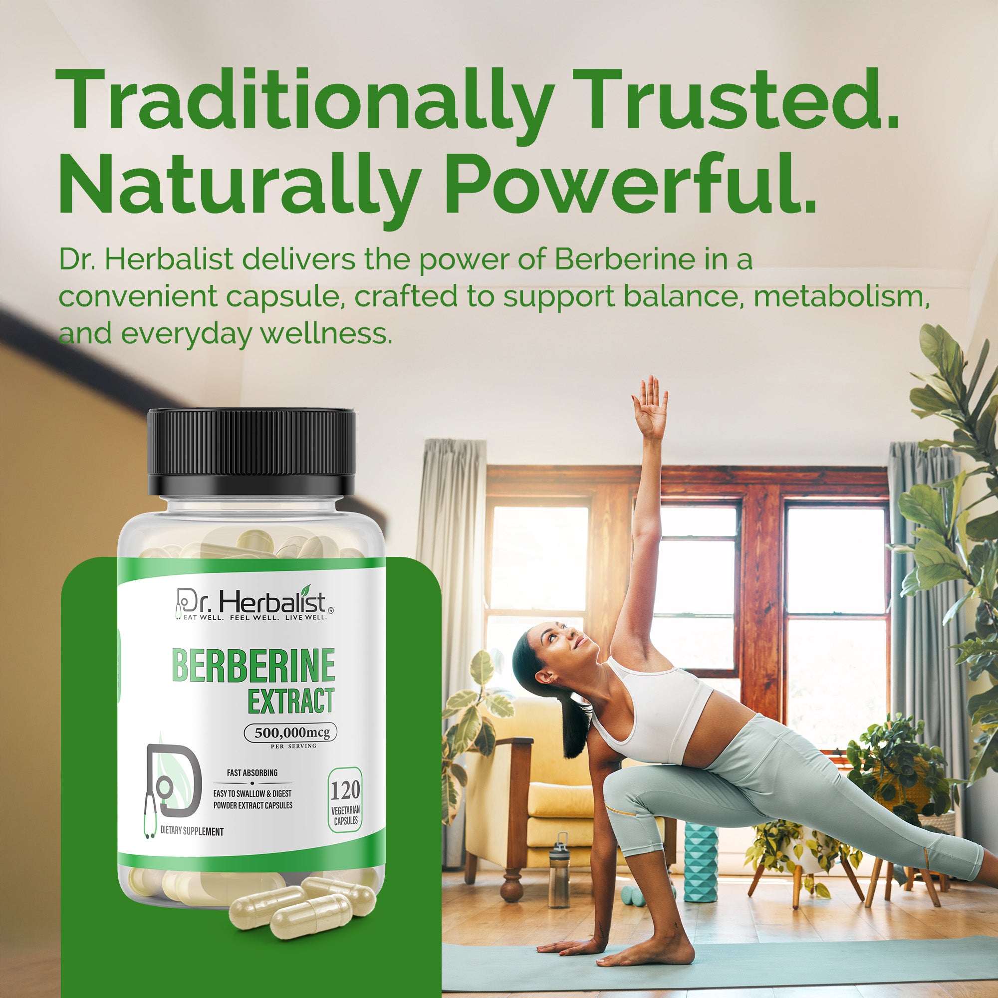 Dr Herbalist Berberine Extract (120 Capsules) – Premium Daily  Herbal Supplement
