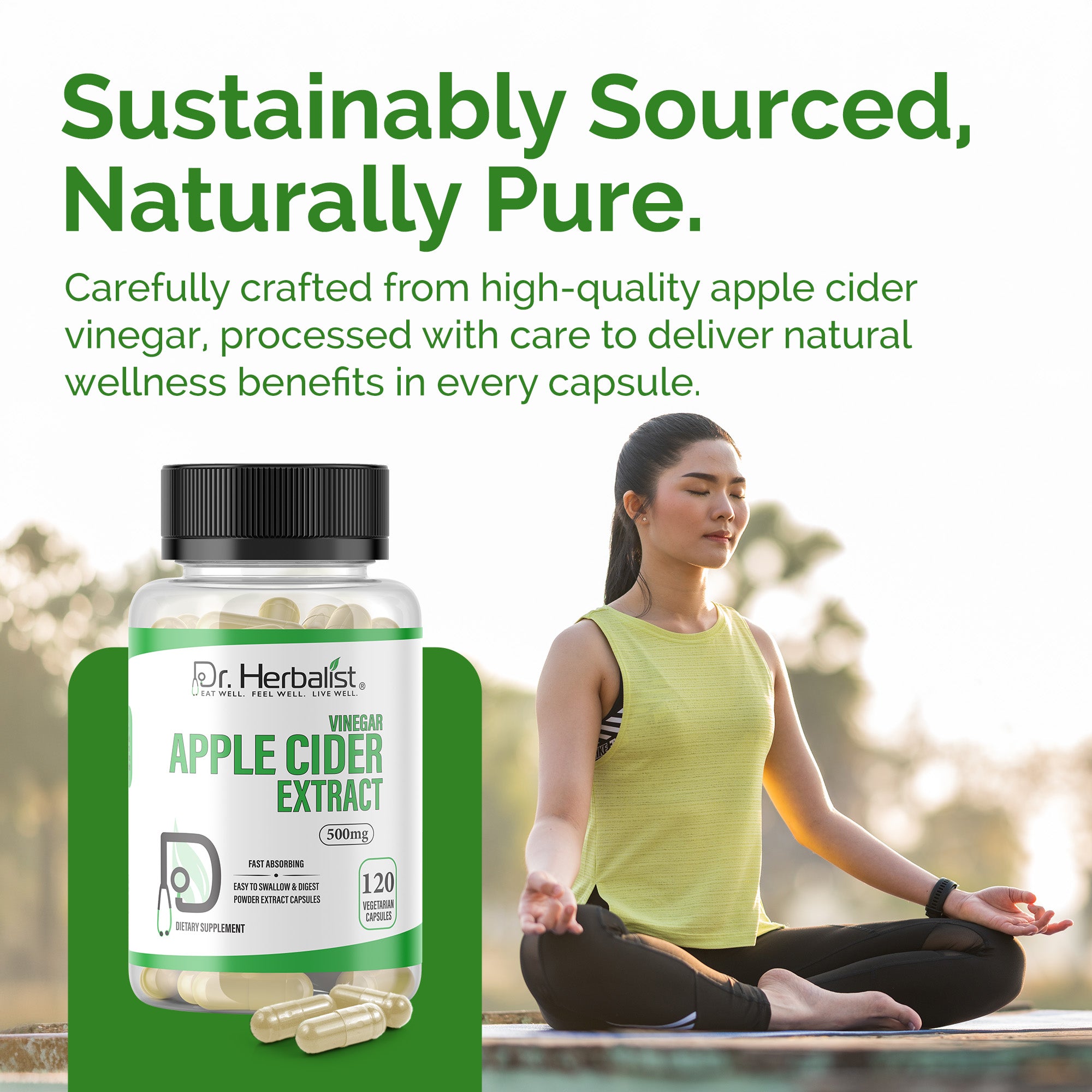 Dr. Herbalist Apple Cider Extract (120 Capsules) – Premium Daily Wellness Supplement
