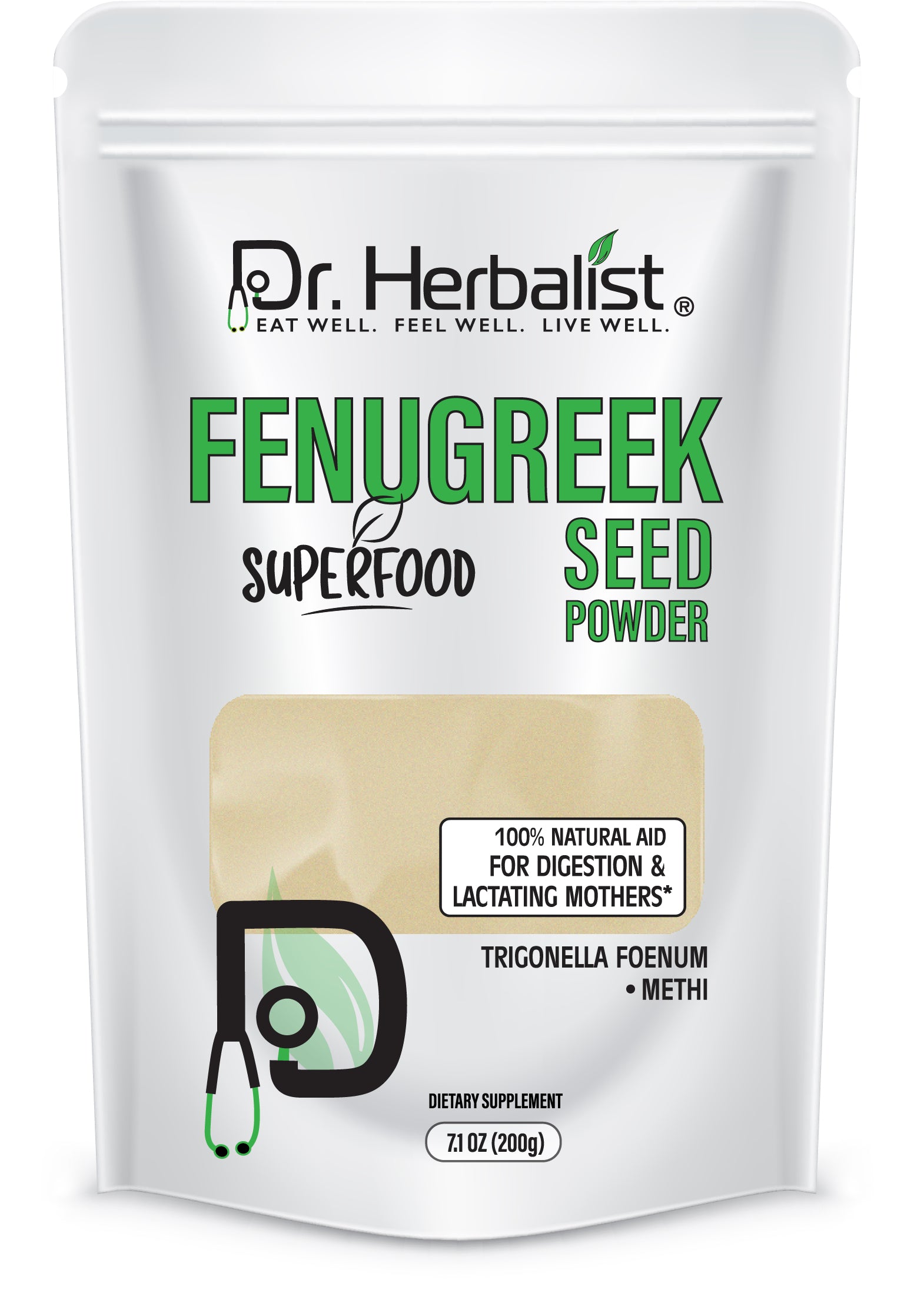 DR. HERBALIST Fenugreek Powder 200g