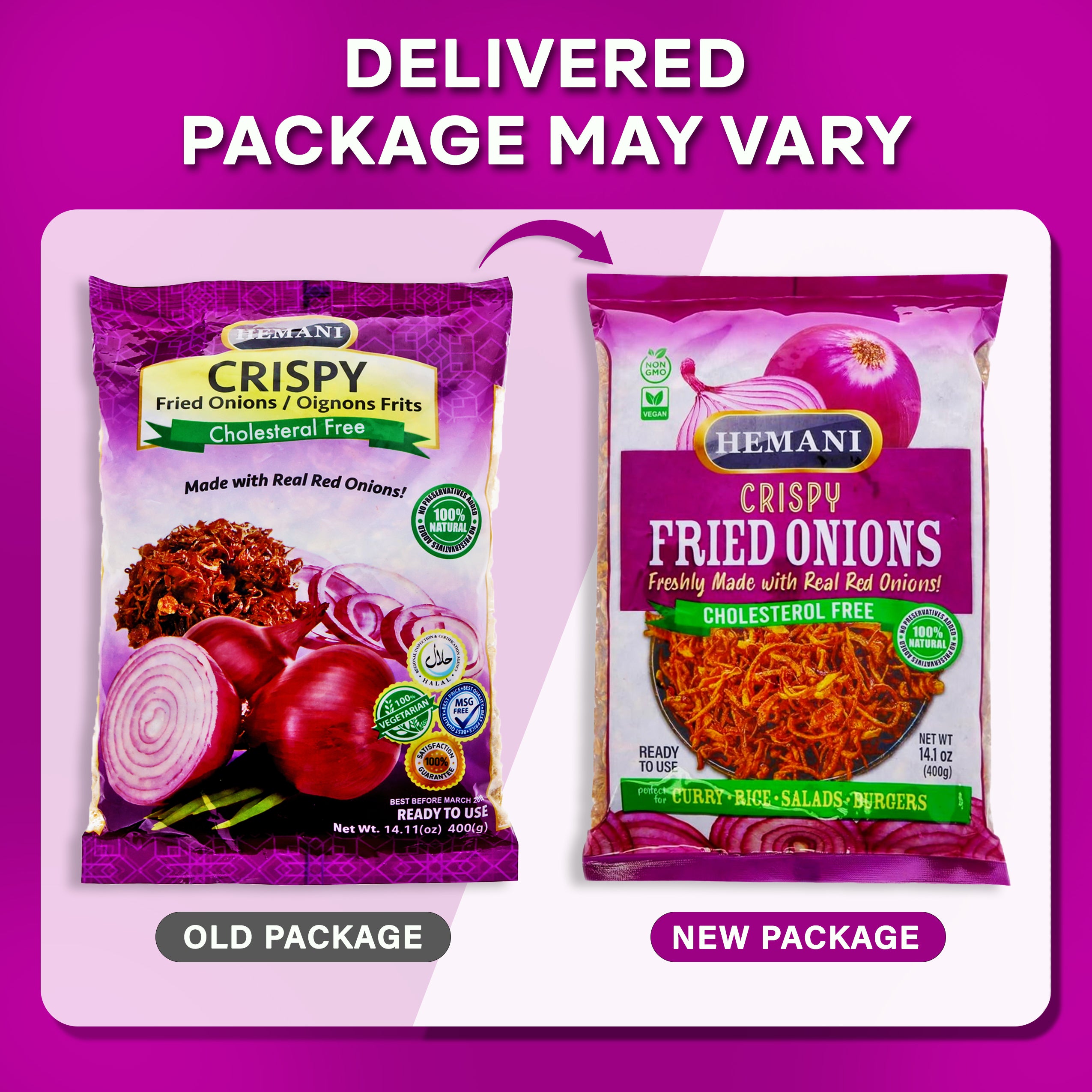 HEMANI Crispy Fried Onion 400g