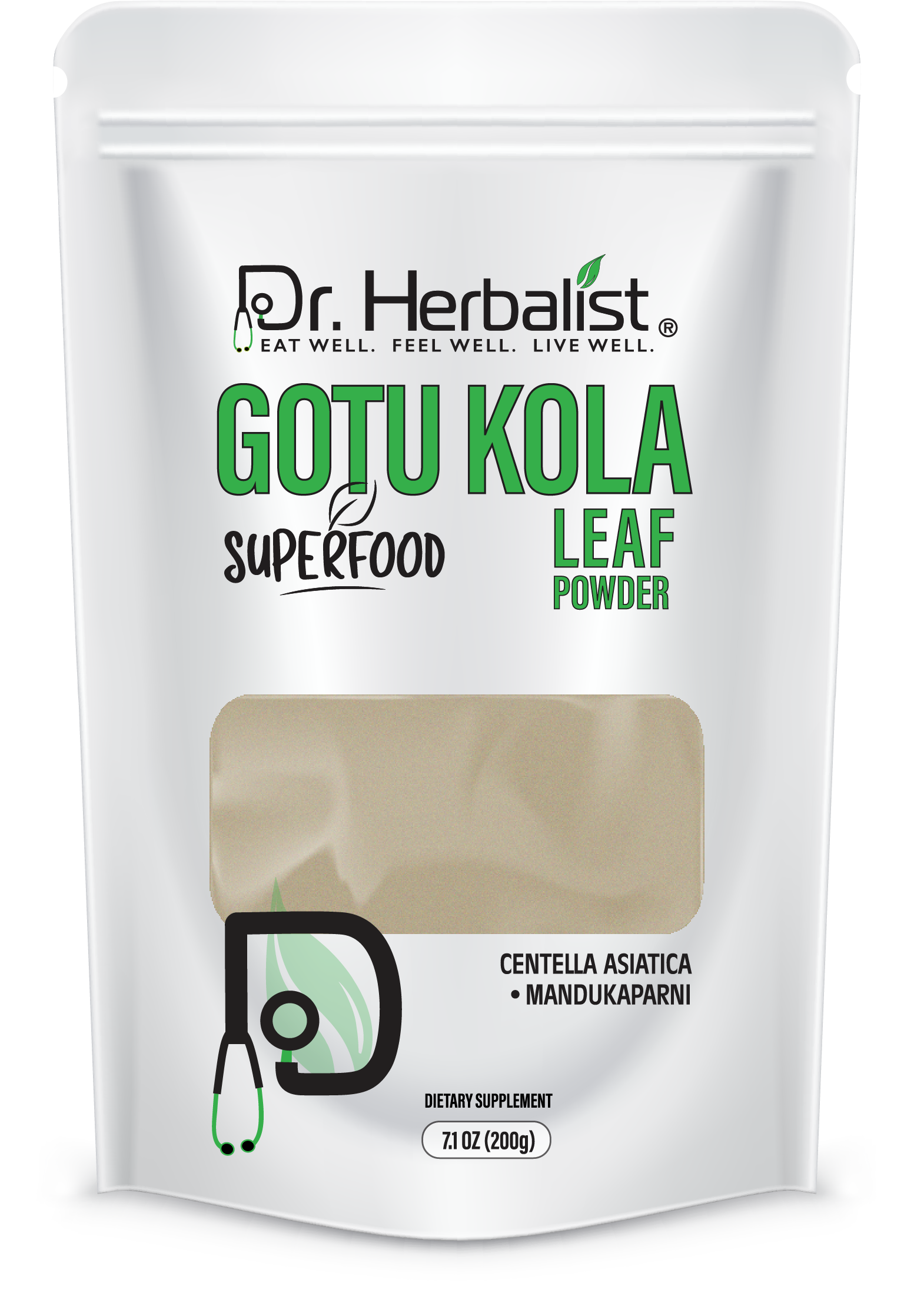 DR. HERBALIST Gotu Kola Powder 200g