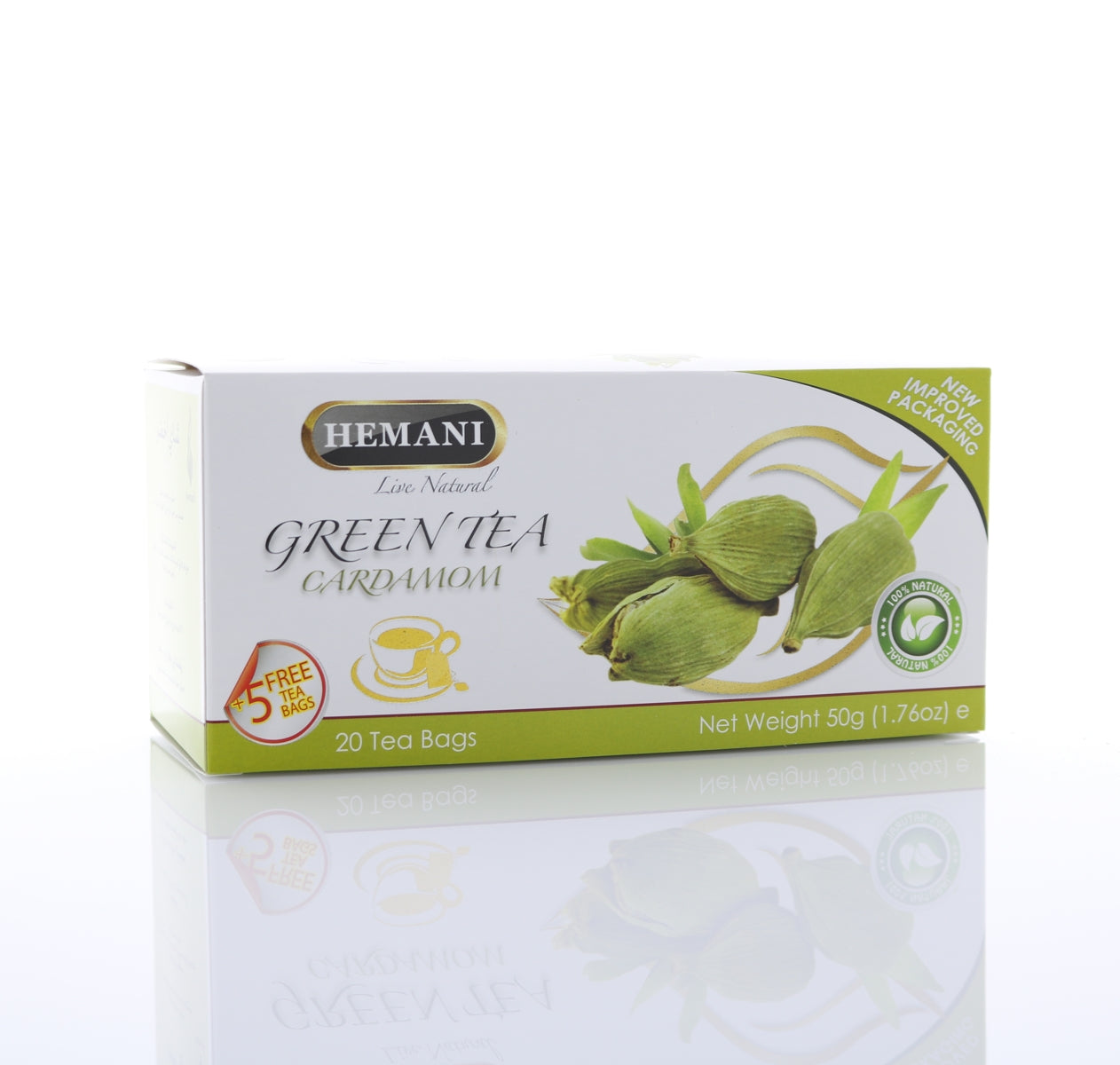 HEMANI Green Tea Cardamon 40g