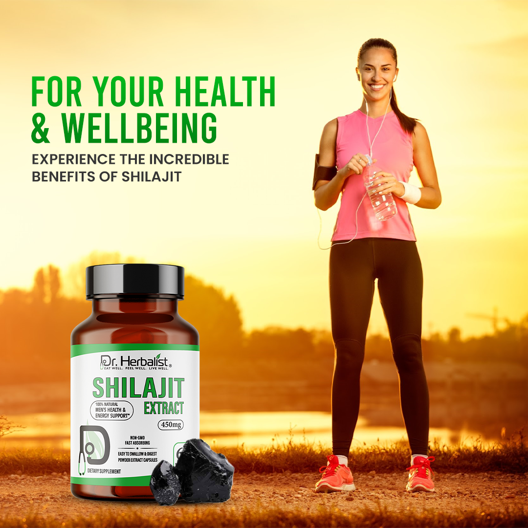 DR. HERBALIST Shilajit Extract 450mg 60 Capsules