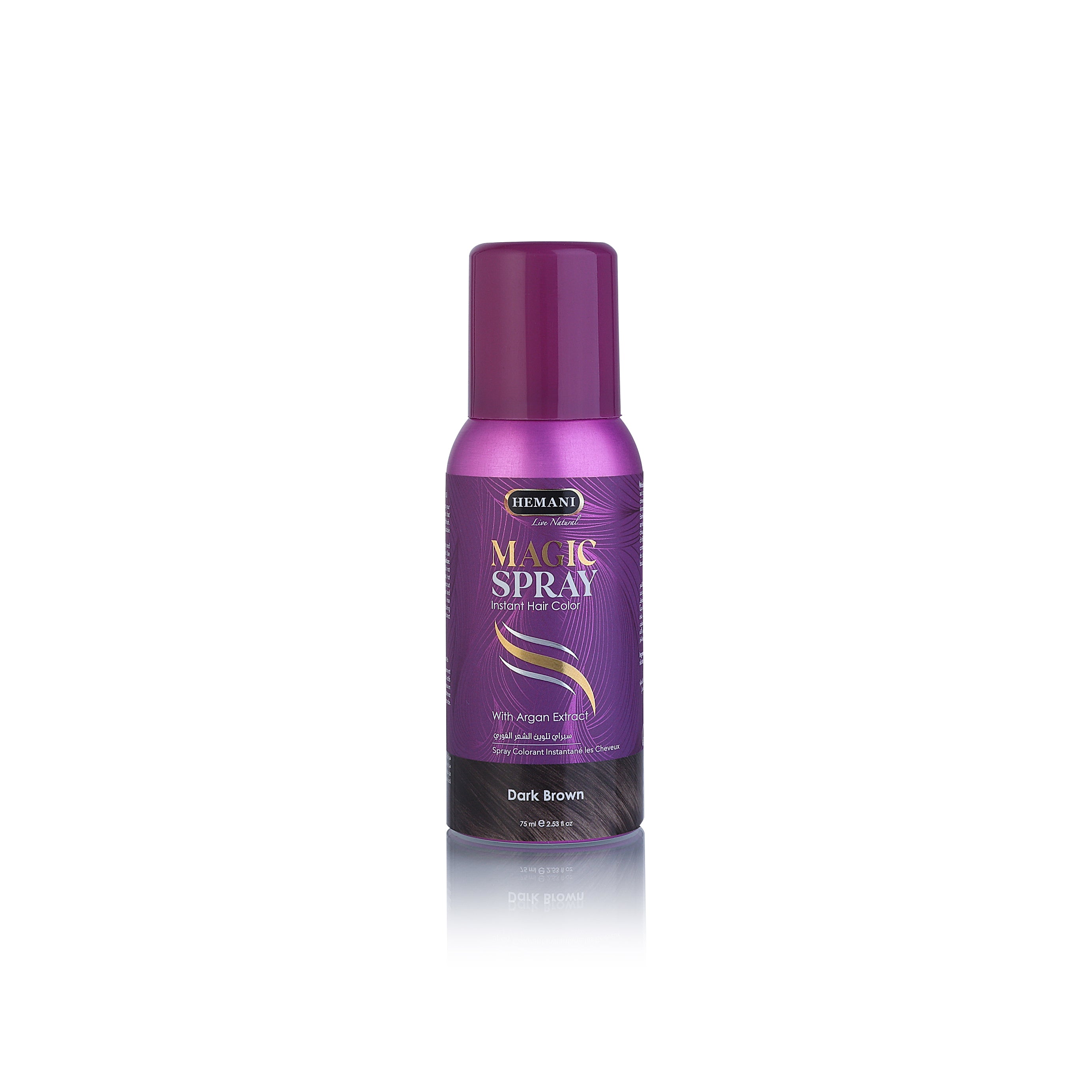 HEMANI Hair Color Spray Brown 75mL