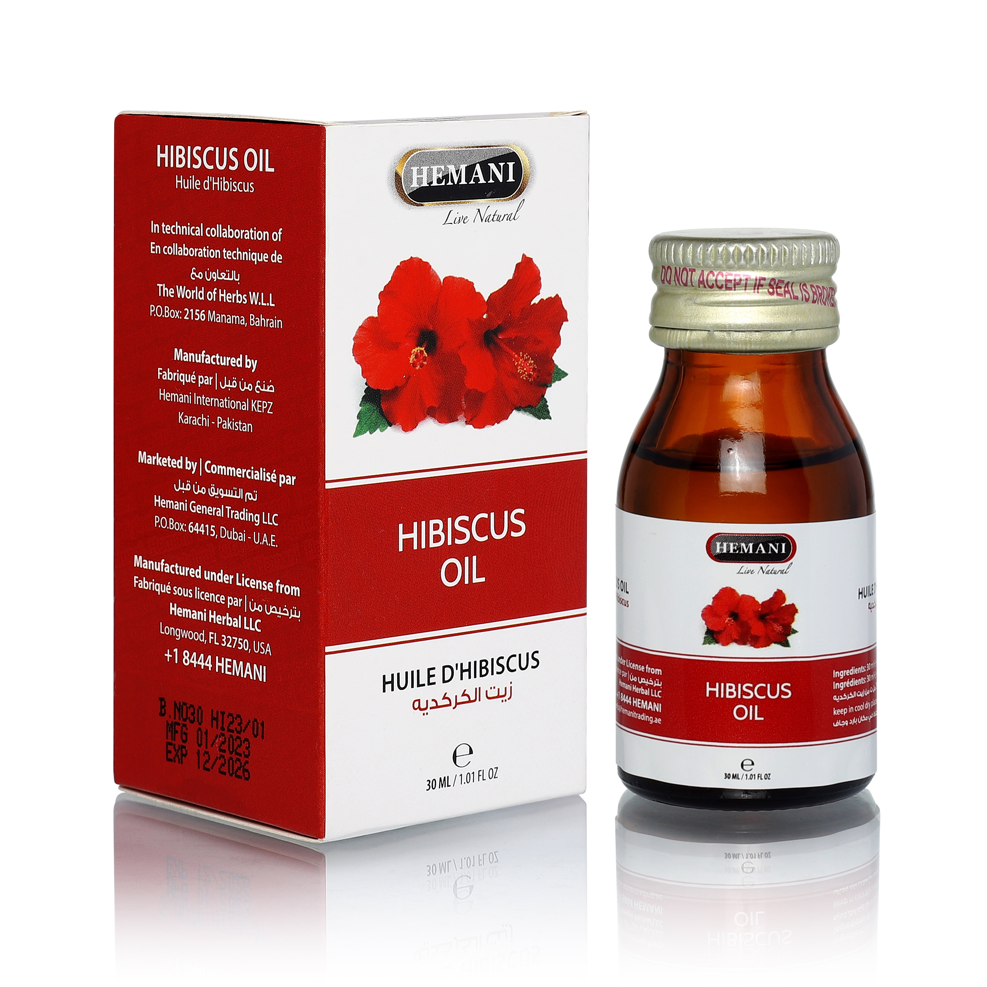 HEMANI Hibiscus Oil 30mL