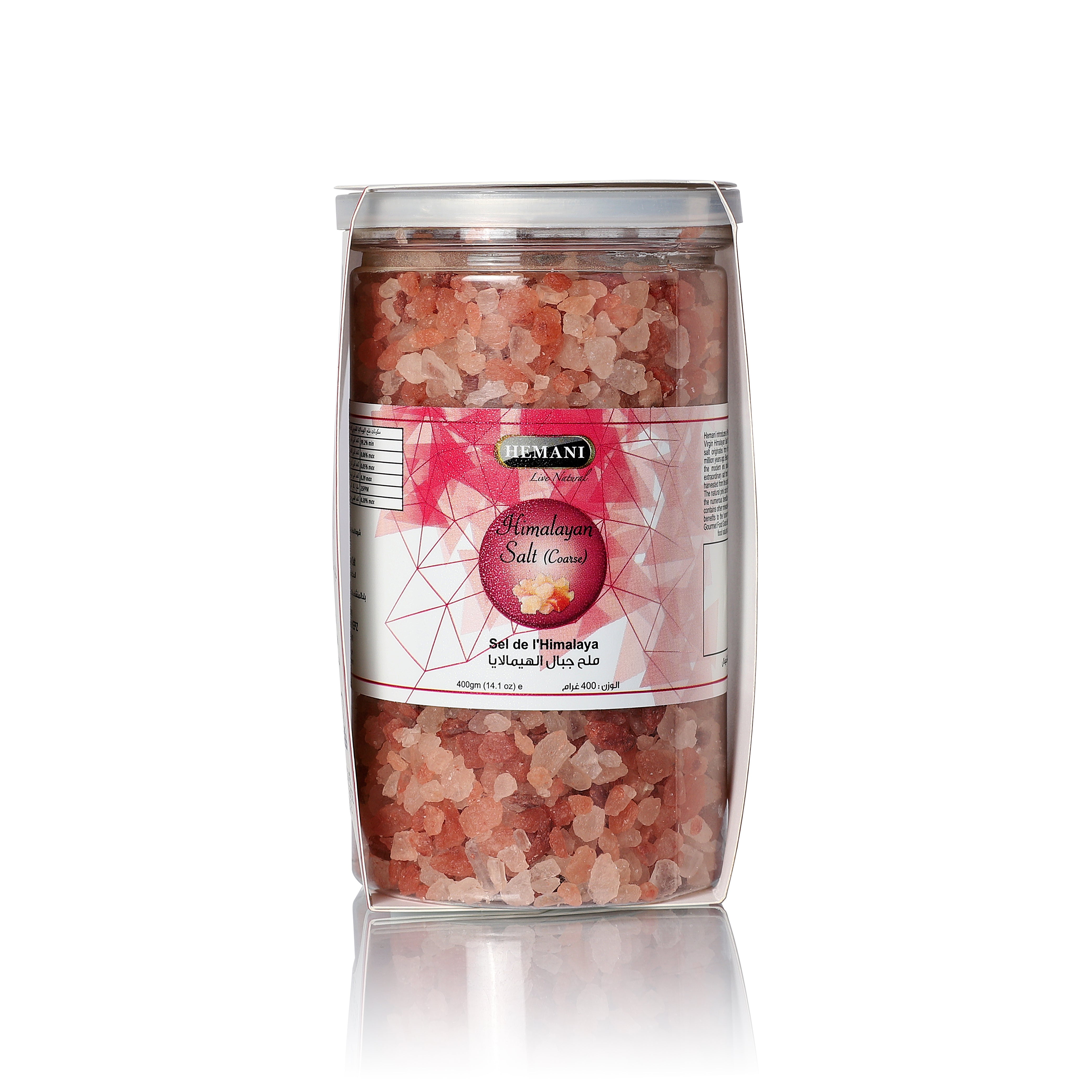 Virgin Himalayan Pink Salt 400g Coarse - Jar