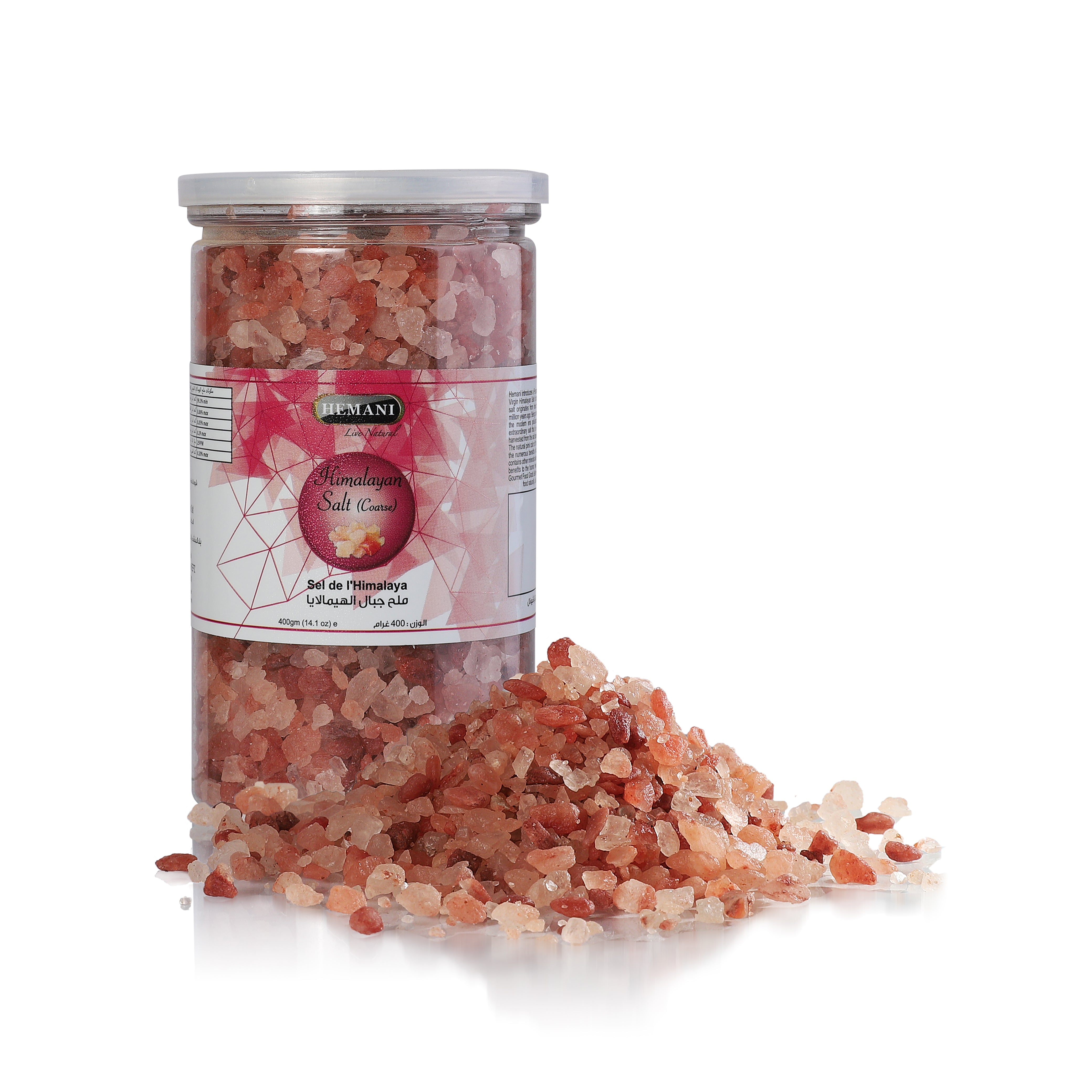 Virgin Himalayan Pink Salt 400g Coarse - Jar