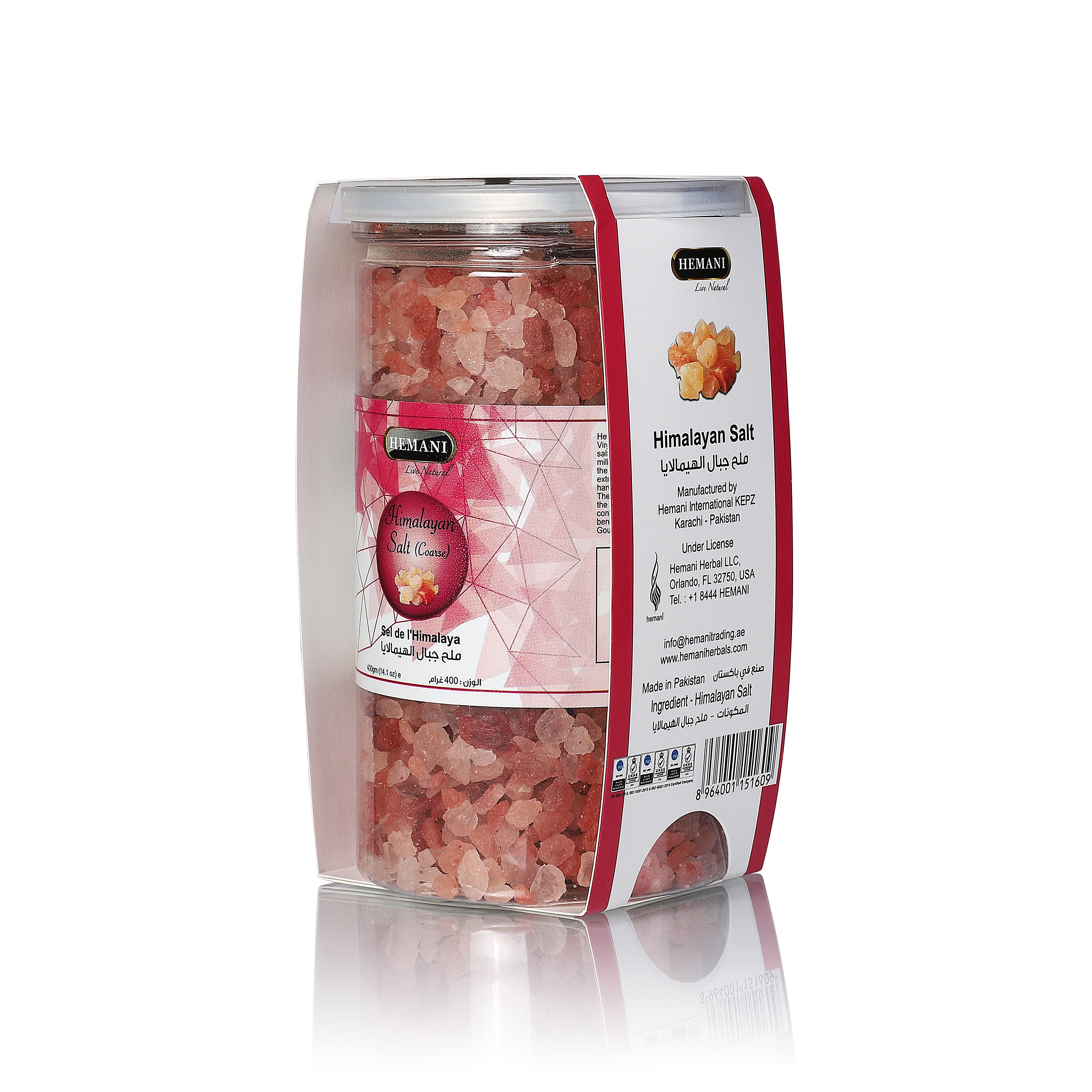 Virgin Himalayan Pink Salt 400g Coarse - Jar