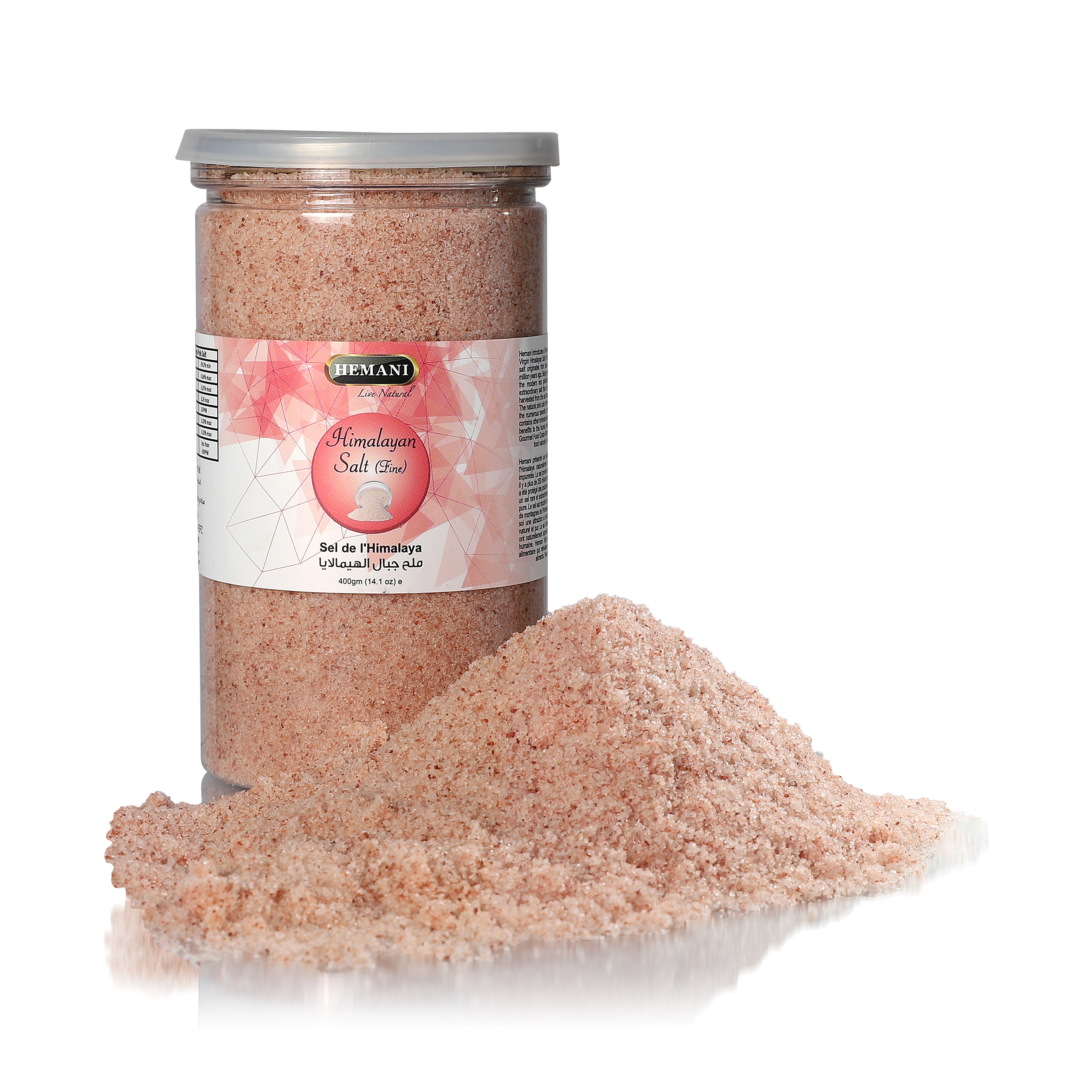 Virgin Himalayan Pink Salt 400g Fine - Jar