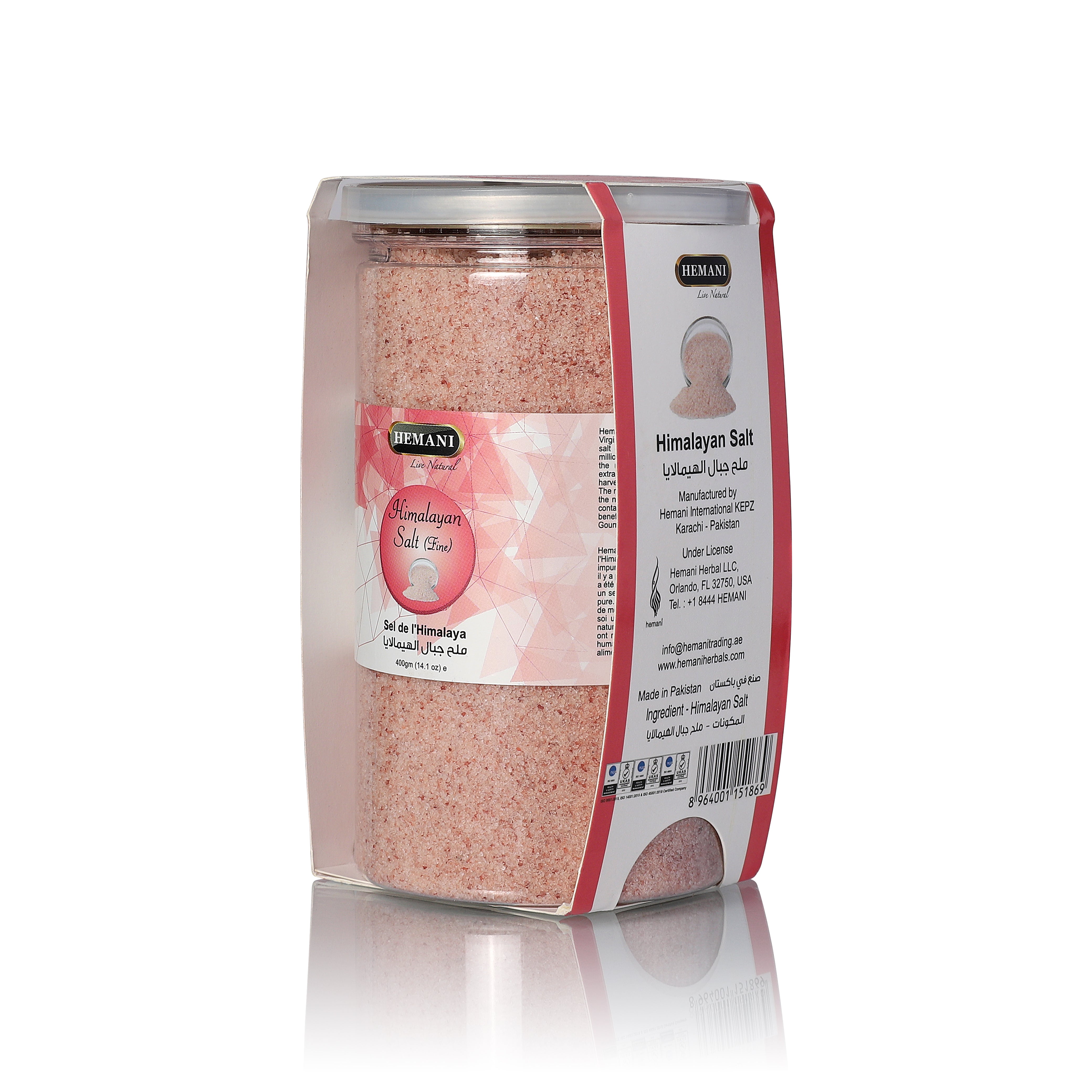 Virgin Himalayan Pink Salt 400g Fine - Jar