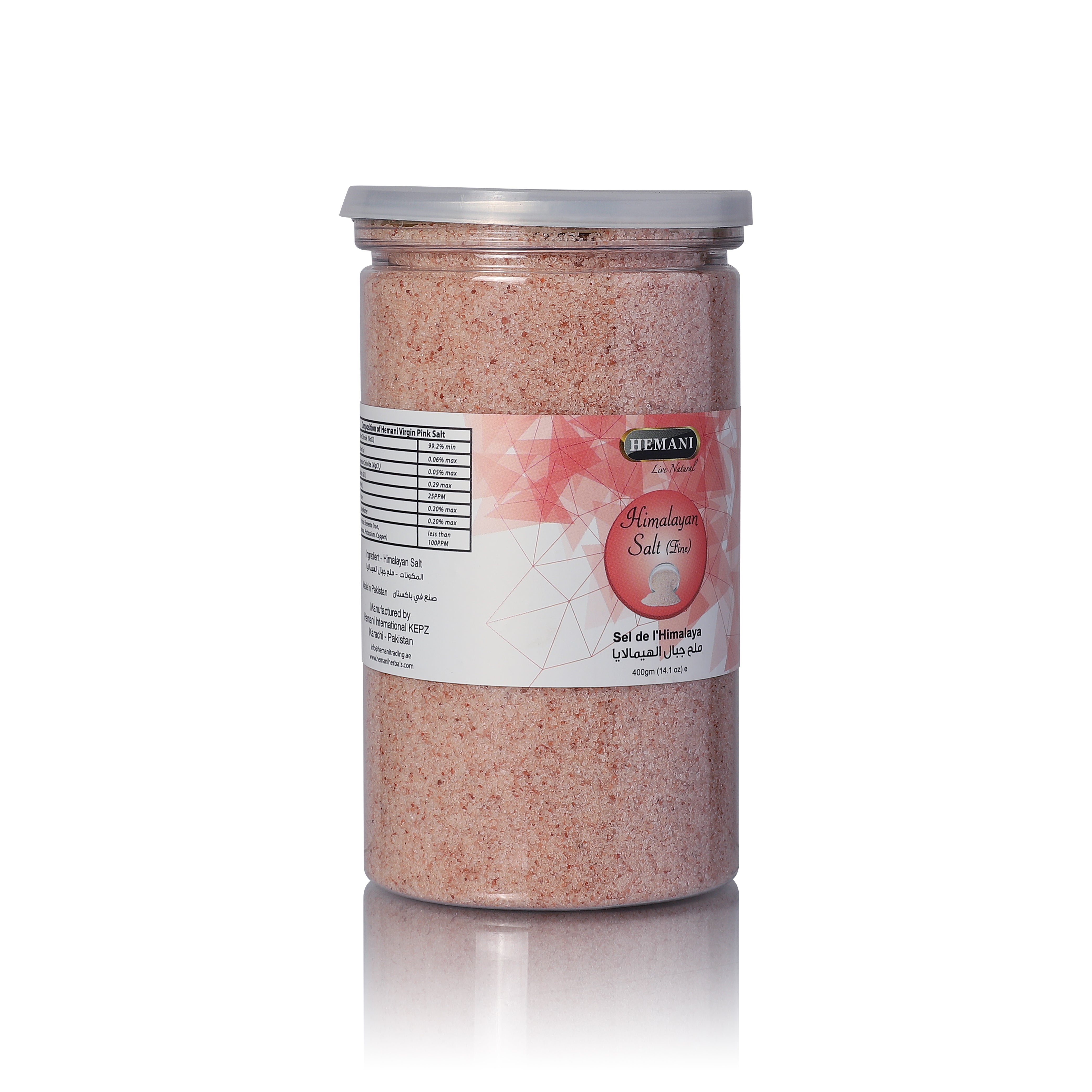 Virgin Himalayan Pink Salt 400g Fine - Jar