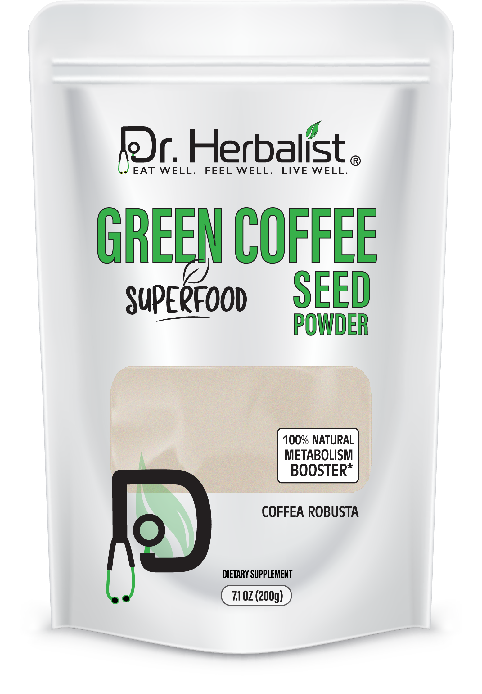 DR. HERBALIST Green Coffee Powder 200g