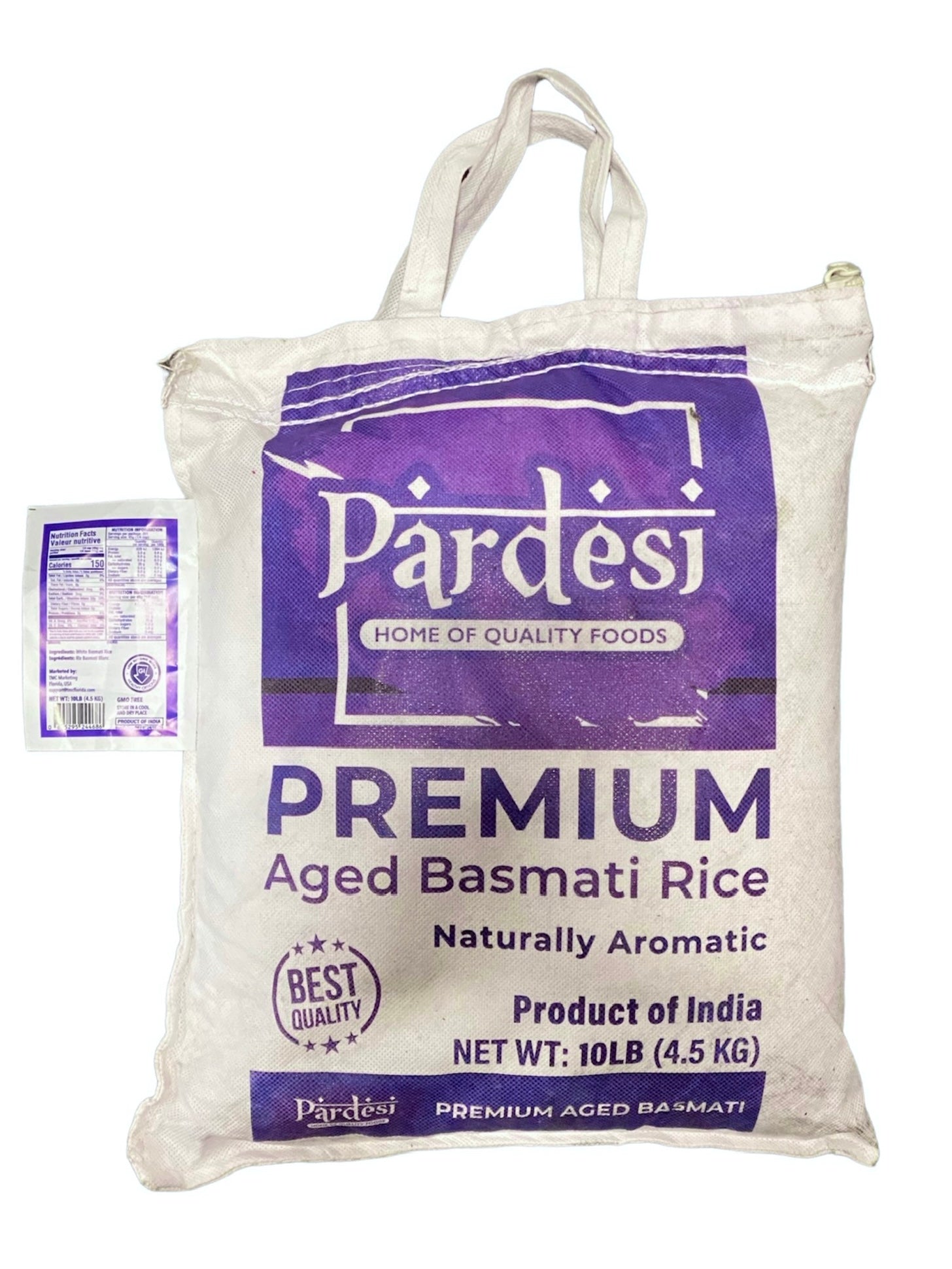 PARDESI Premium Aged Basmati Rice 10LB