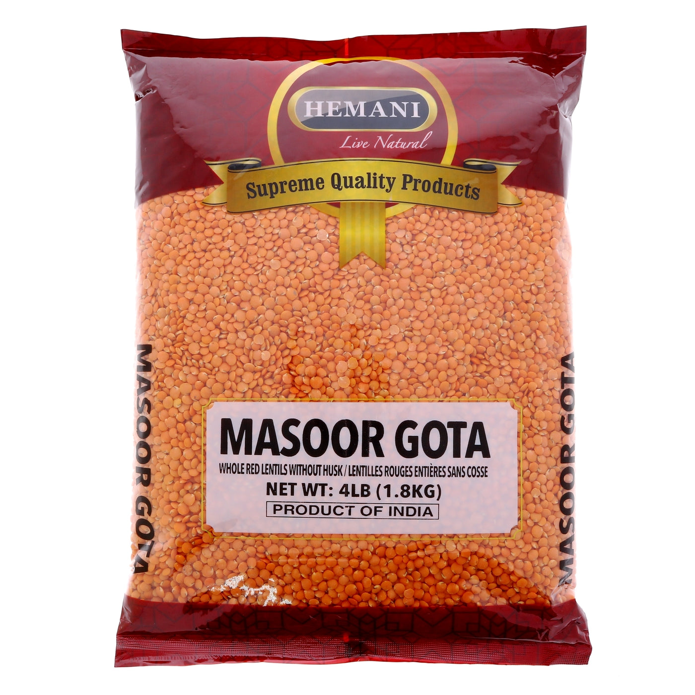 HEMANI Masoor Gota Whole 4LB